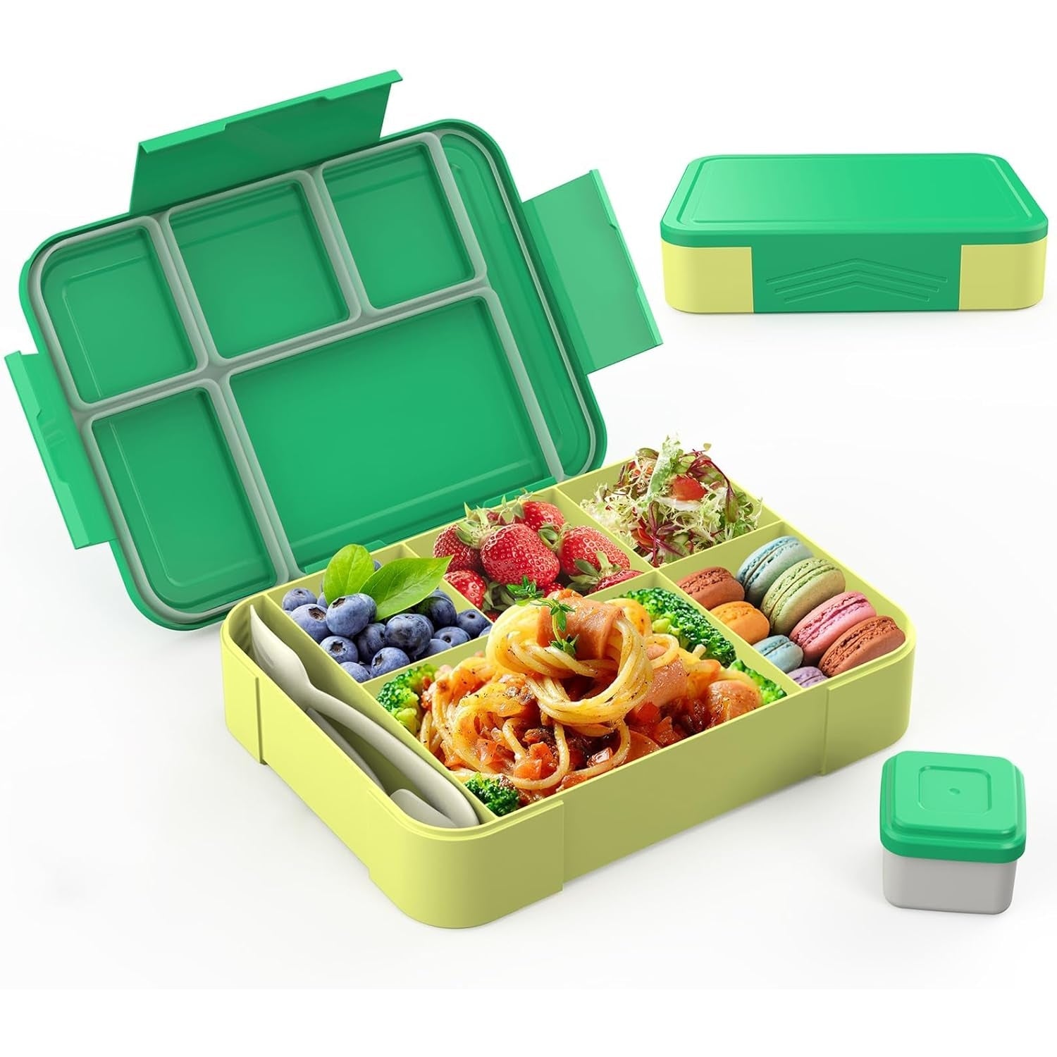 Hap Tim Bento Lunch Box for Kids Adults Lunchbox Containers with Ta Medaid