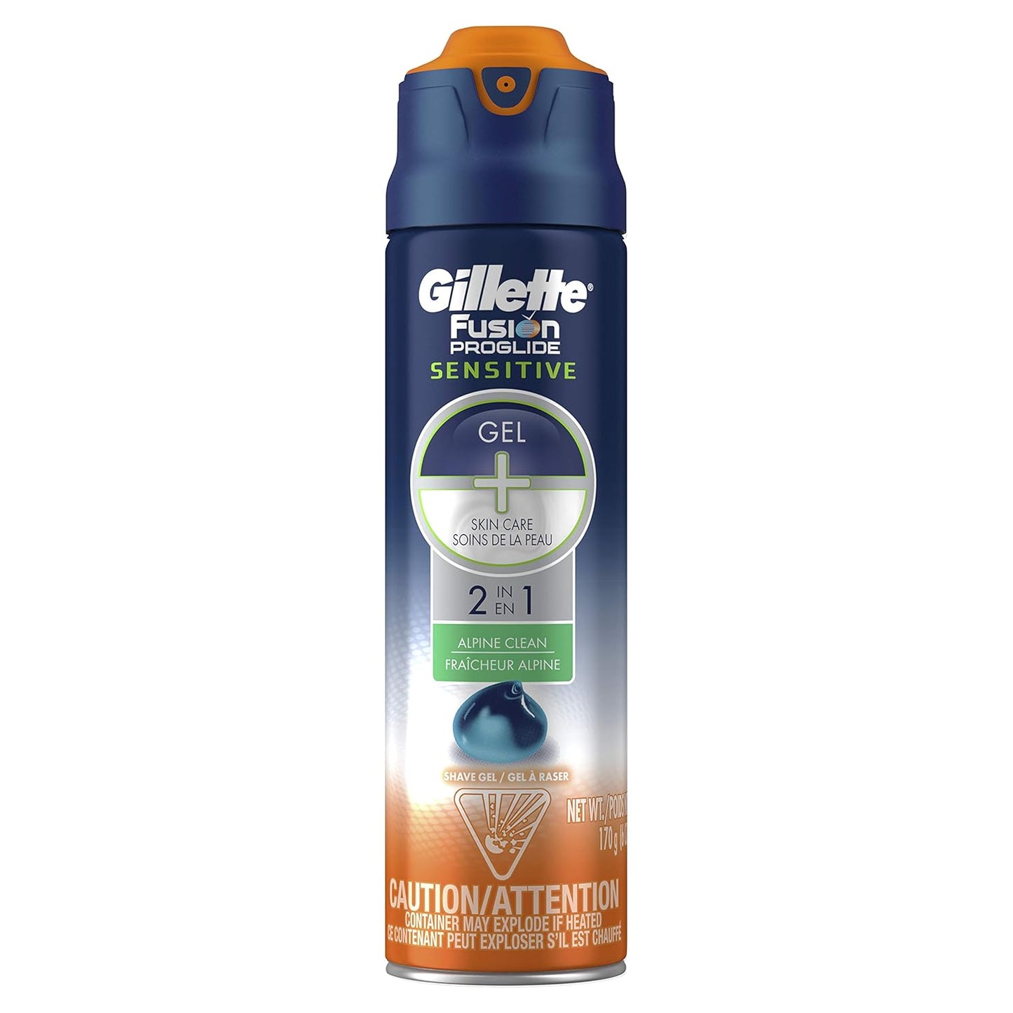Gillette Series 3X Action Shave Gel, Sensitive Twin Pack, 7 Oz (Pack of 2) - Medaid International