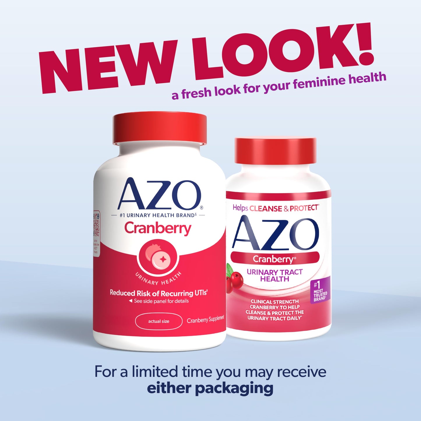 AZO Cranberry Supplement, Made with Concentrated Whole Fruit Cranberry Powder to Help Cleanse and Protect the Urinary Tract*, Sugar Free Cranberry Pills, Non-GMO, 100 Softgels - Medaid International
