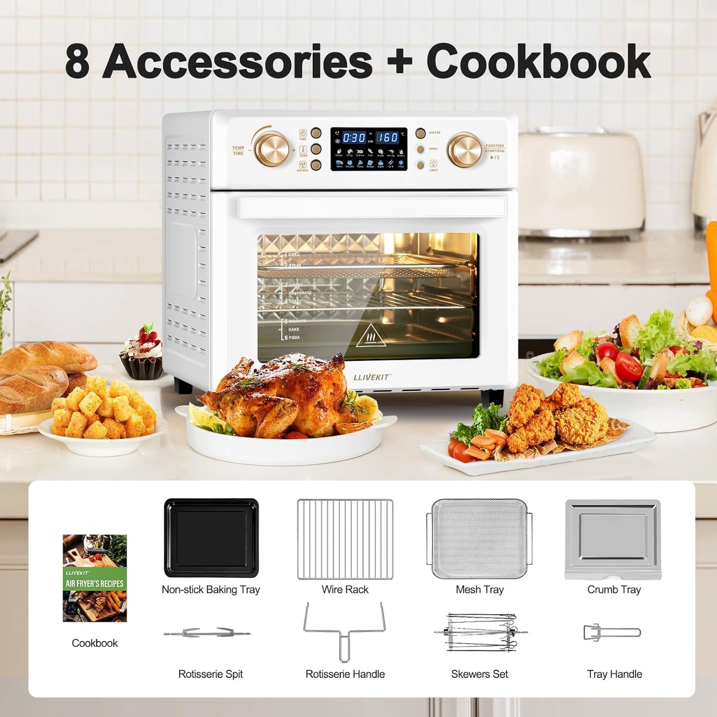 All In One, XXXL 26L Air Fryer Oven, 1700W - Medaid International