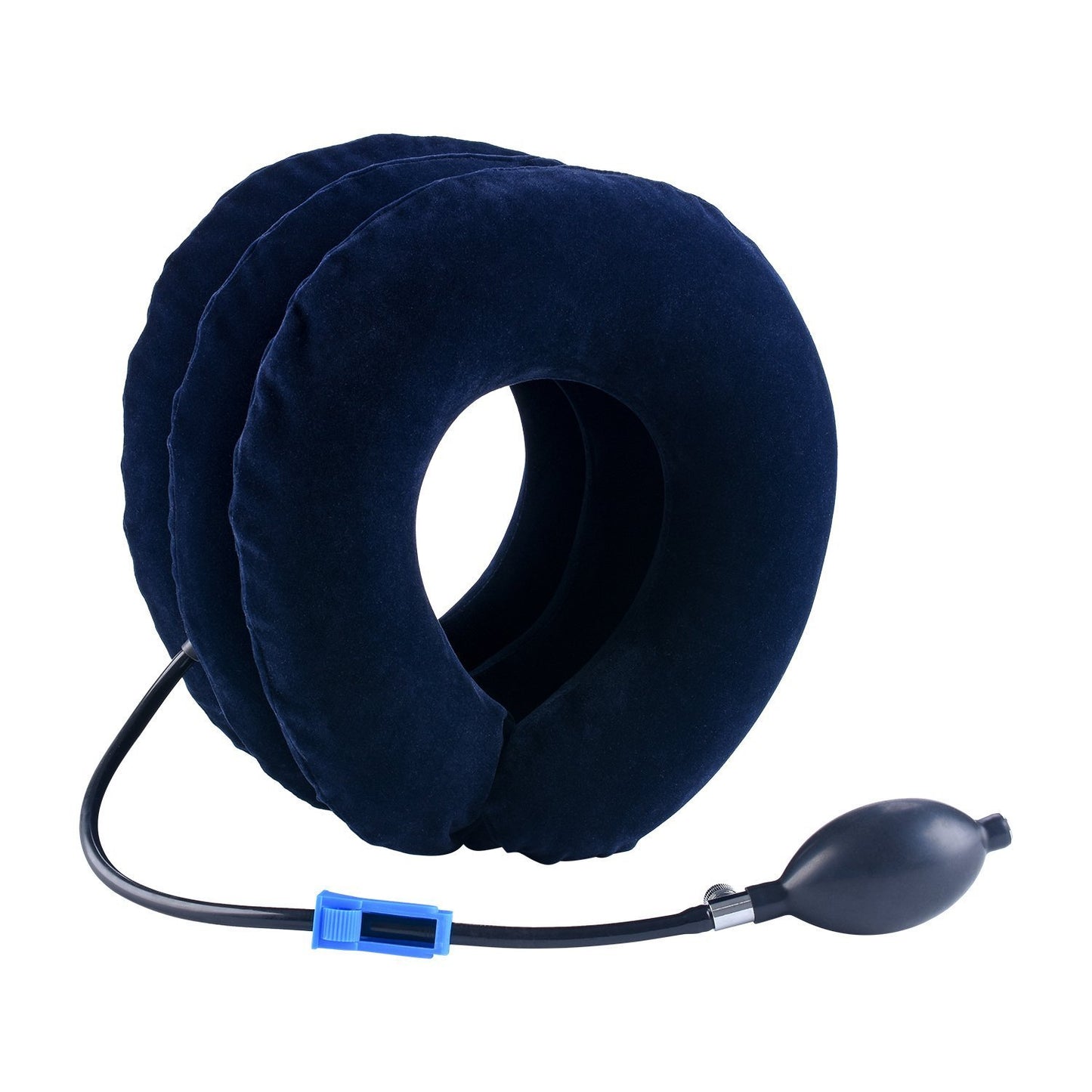 Cervical Neck Traction Device Inflatable Neck Stretcher, Easy to Use for Chronic Neck and Shoulder Pain Relief Traction Spine Alignment, Neck Cervical Brace,Blue - Medaid International