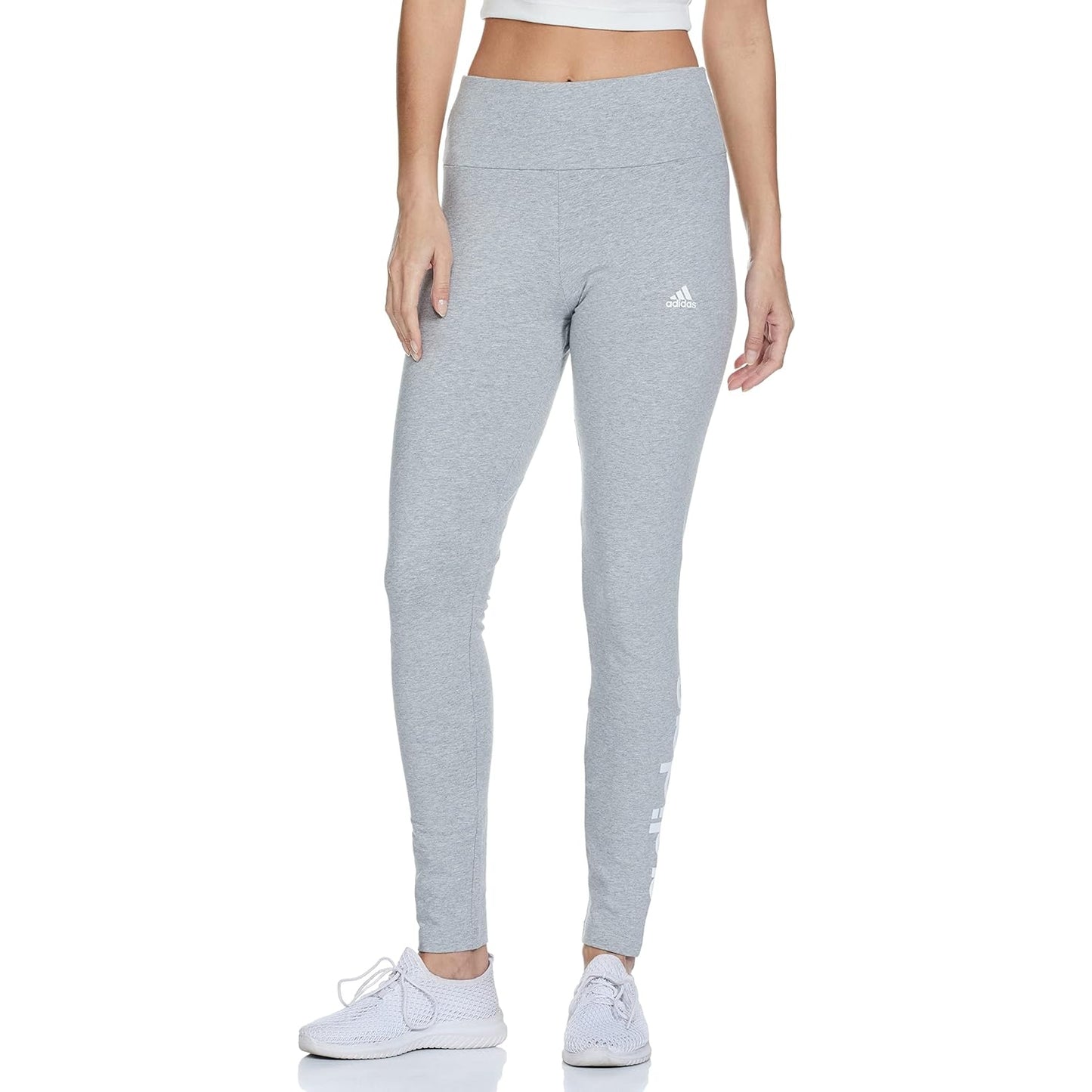 adidas womens ESSENTIALS HIGH-WAISTED LOGO LEGGINGS Tights - Medaid