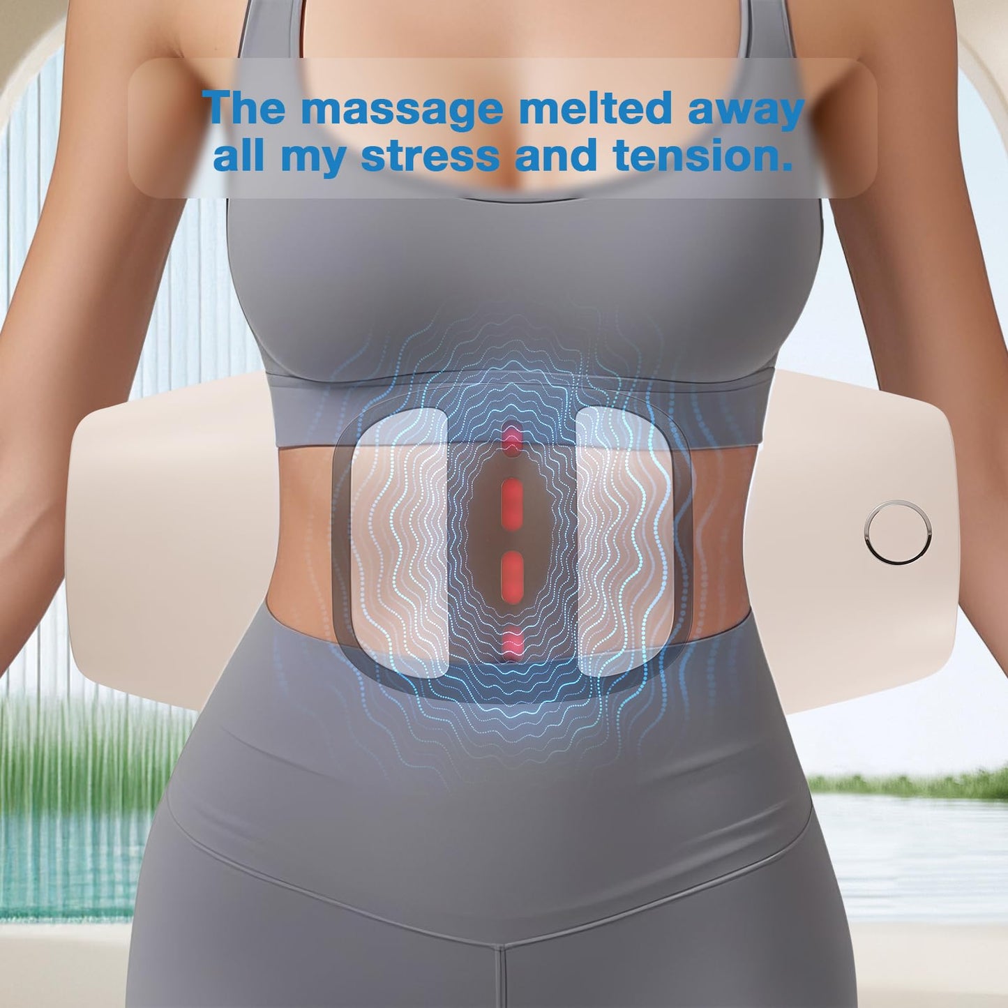 Electric Lumbar Traction Device, Electric Back Massagers Back Stretcher, Vibration Fascia pad, Used for The Waist, is a Waist pad Used After Exercising, Yoga, and Other Sports - Medaid International