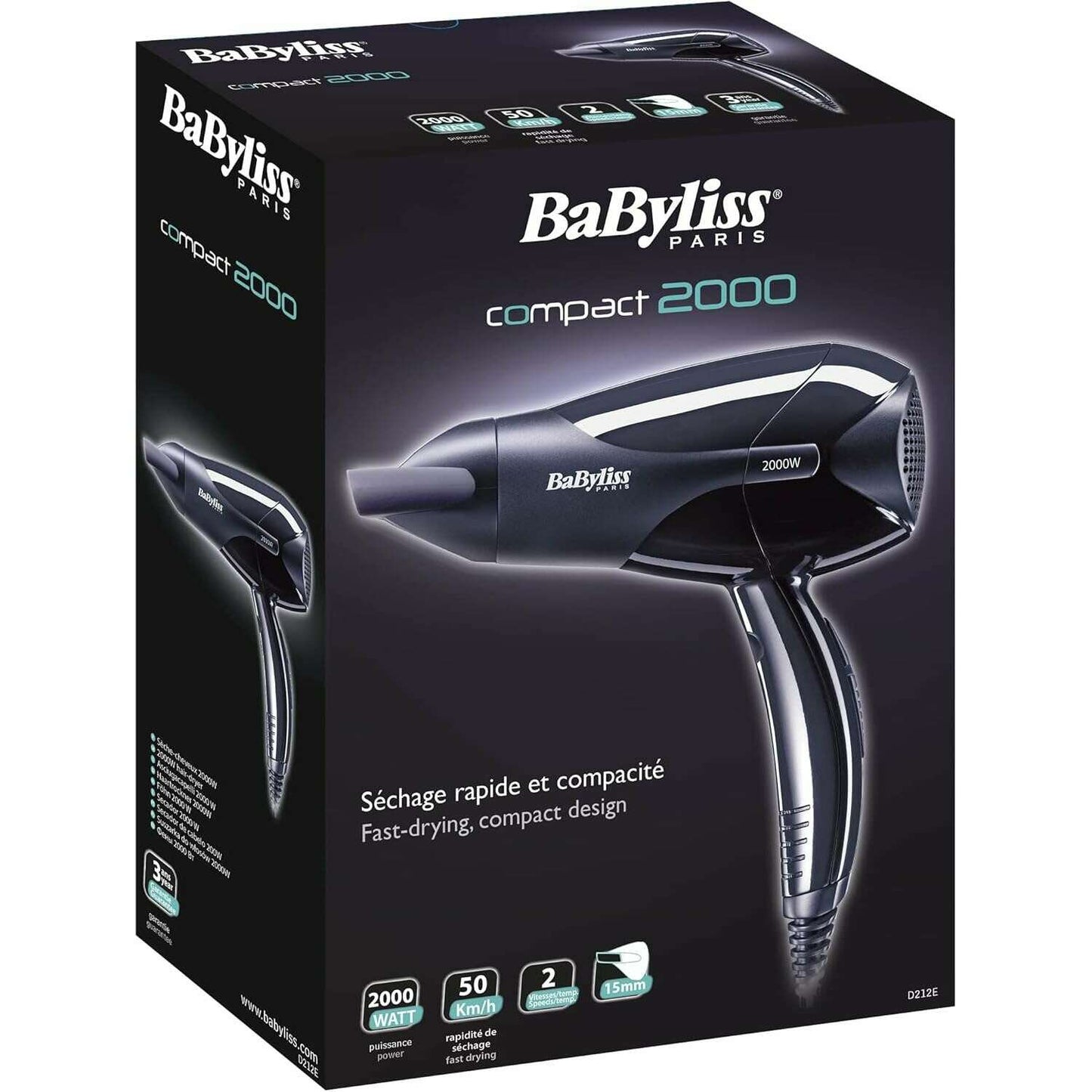 Light Weight Compact Hair Dryer 2000W - Medaid International