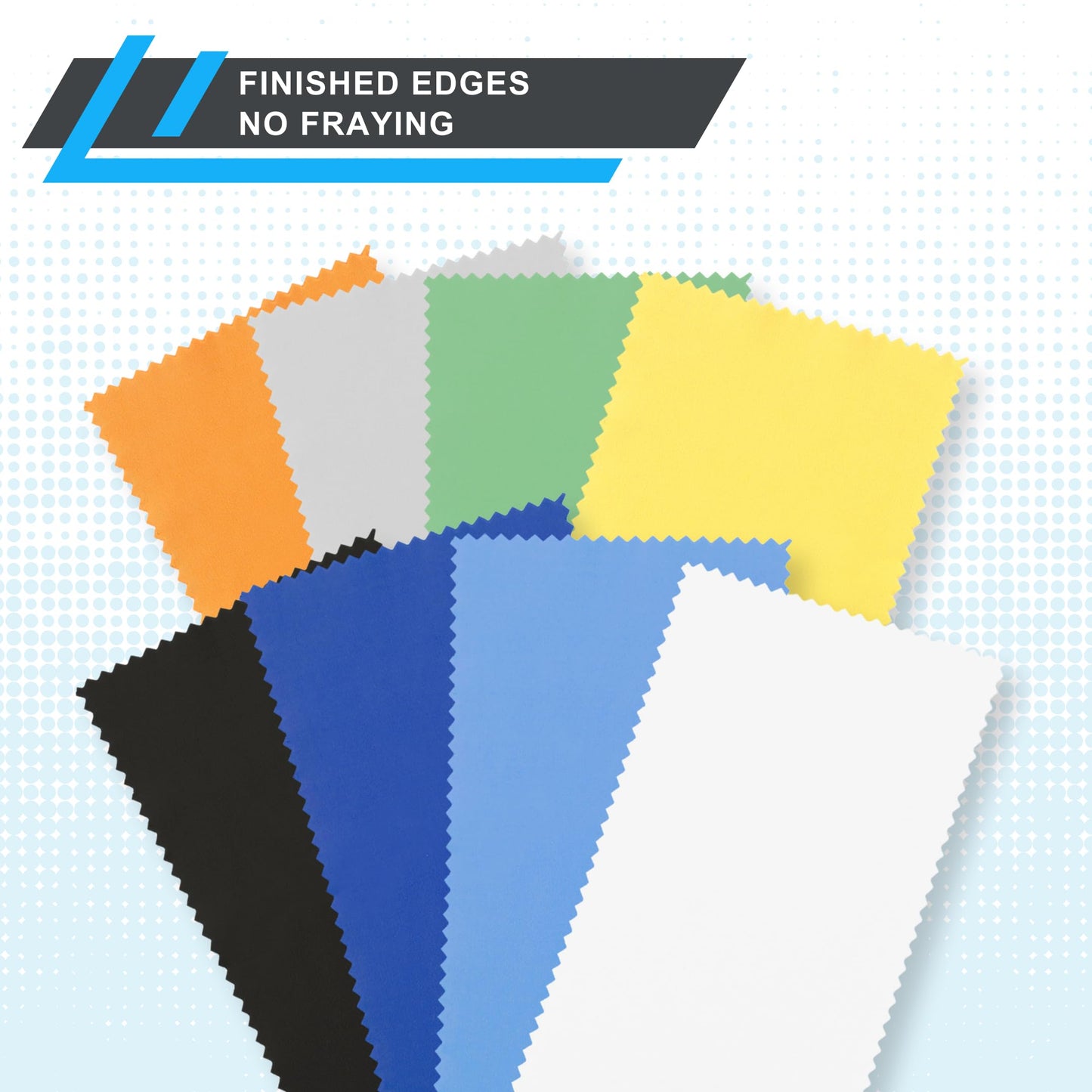 Microfiber Cleaning Cloth - 5.5x3'' Microfiber Cloth - Pack of 18 Lens Cleaning Wipes - Cleaning Cloth for Glasses, Eyeglasses, Camera Lens & Phones - Medaid International