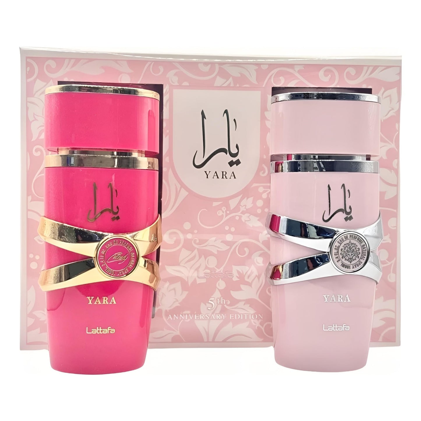 Lattafa 2 Piece Gift Set (Yara EDP 3.4 Fl Oz + Yara Candy EDP 3.4 Fl Oz) - Medaid International