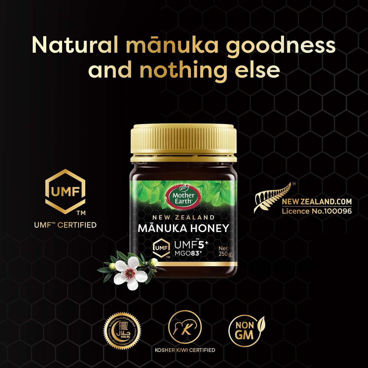 mother earth Manuka Umf 5+ Honey - 250G - Medaid International