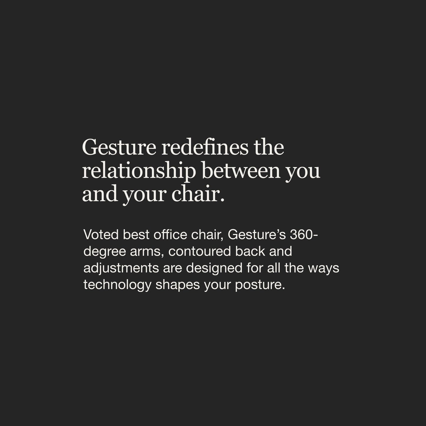 Steelcase Gesture Office Chair - Ergonomic Work Chair with Wheels for Carpet - Comfortable - Intuitive-to-Adjust for Desk - 360-Degree Arms - Licorice Fabric, Dark Frame - Medaid International