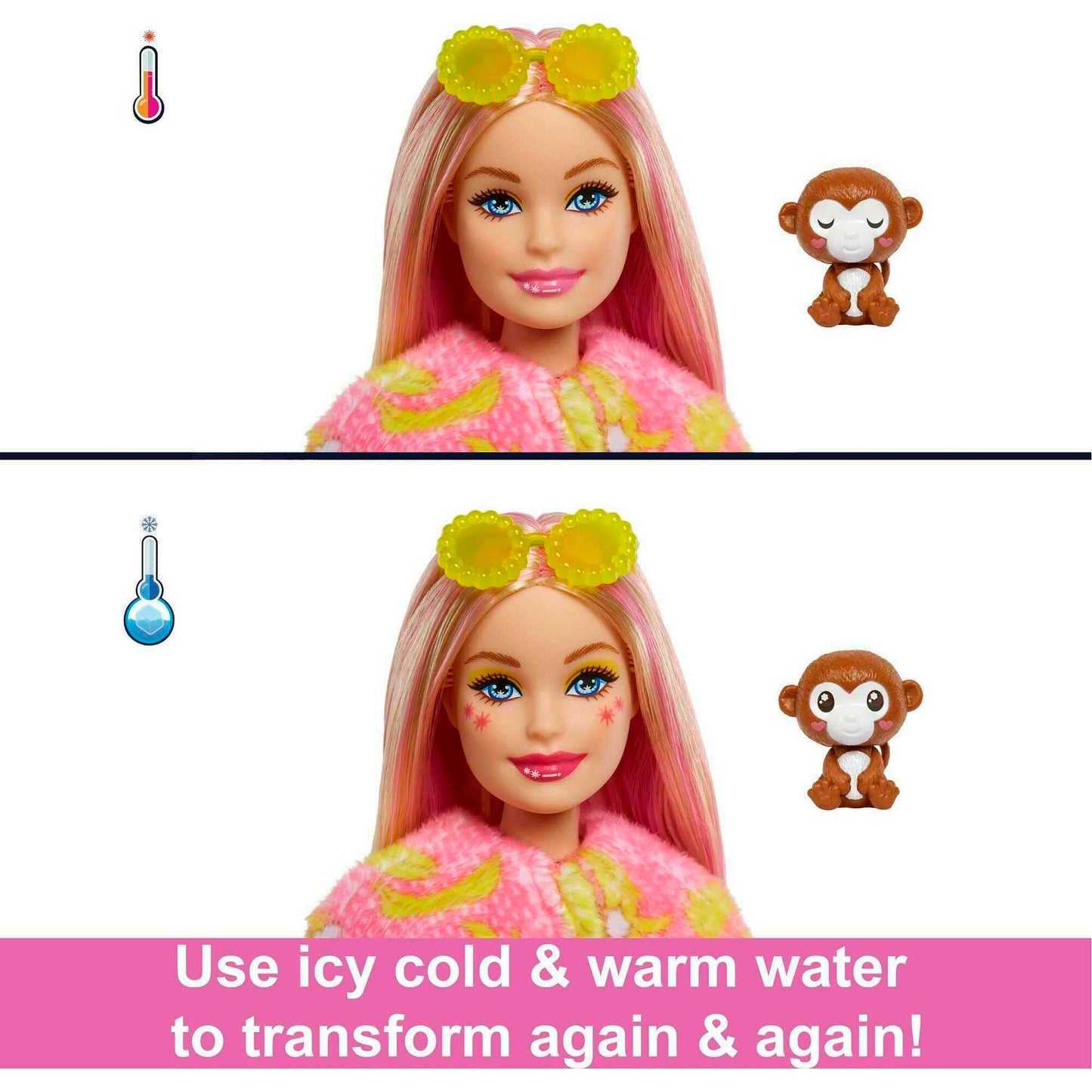 Cutie Reveal Jungle Friends Series, Monkey - Medaid International
