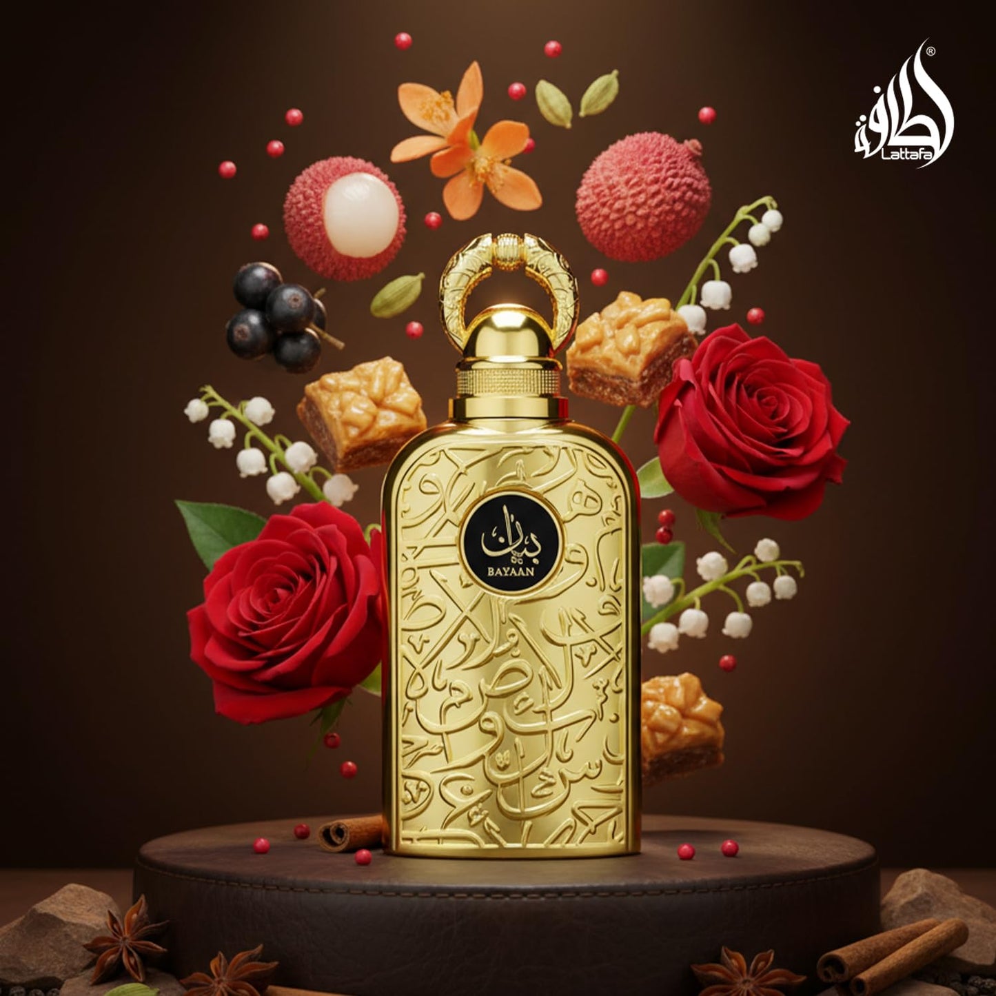 Lattafa Bayaan Eau de Parfum Spray for Women, 3.4 Ounce - Medaid International