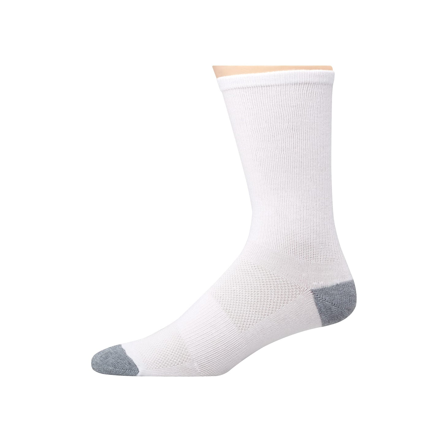 Hanes mens X-temp Lightweight Crew Socks, 12-pair Pack Casual Sock, White, 6 12 US - Medaid International