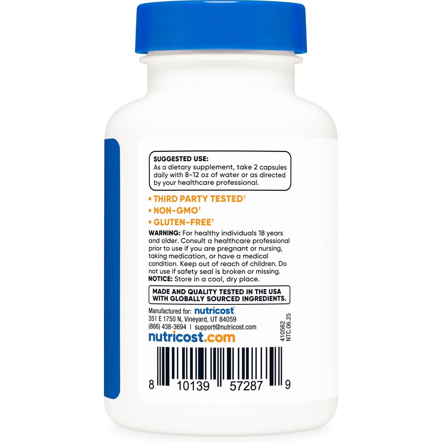 Nutricost Berberine HCl 1200mg , 60 Vegetarian Capsules - Gluten Free & Non-GMO - Medaid International