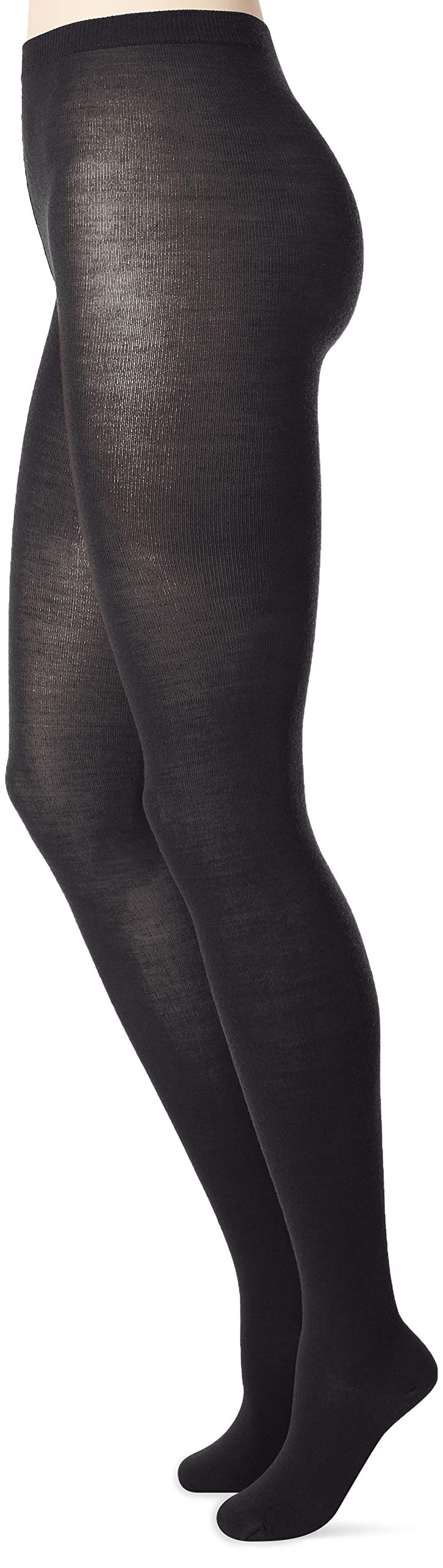 Wolford Merino Women’s Tights – Thick Opaque Knit – Virgin Wool Blend – Reinforced Toes – Knit Waistband Anthracite SM (4'11"-5'9", 99-165 lbs) One Size - Medaid International
