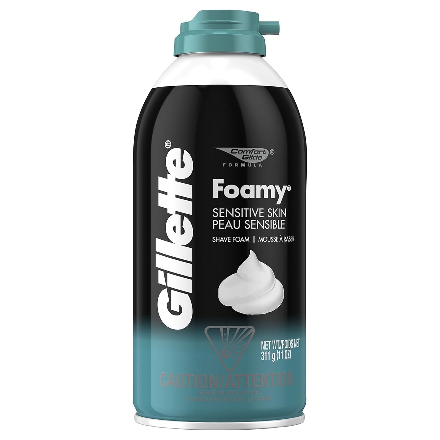 Gillette Series 3X Action Shave Gel, Sensitive Twin Pack, 7 Oz (Pack of 2) - Medaid International