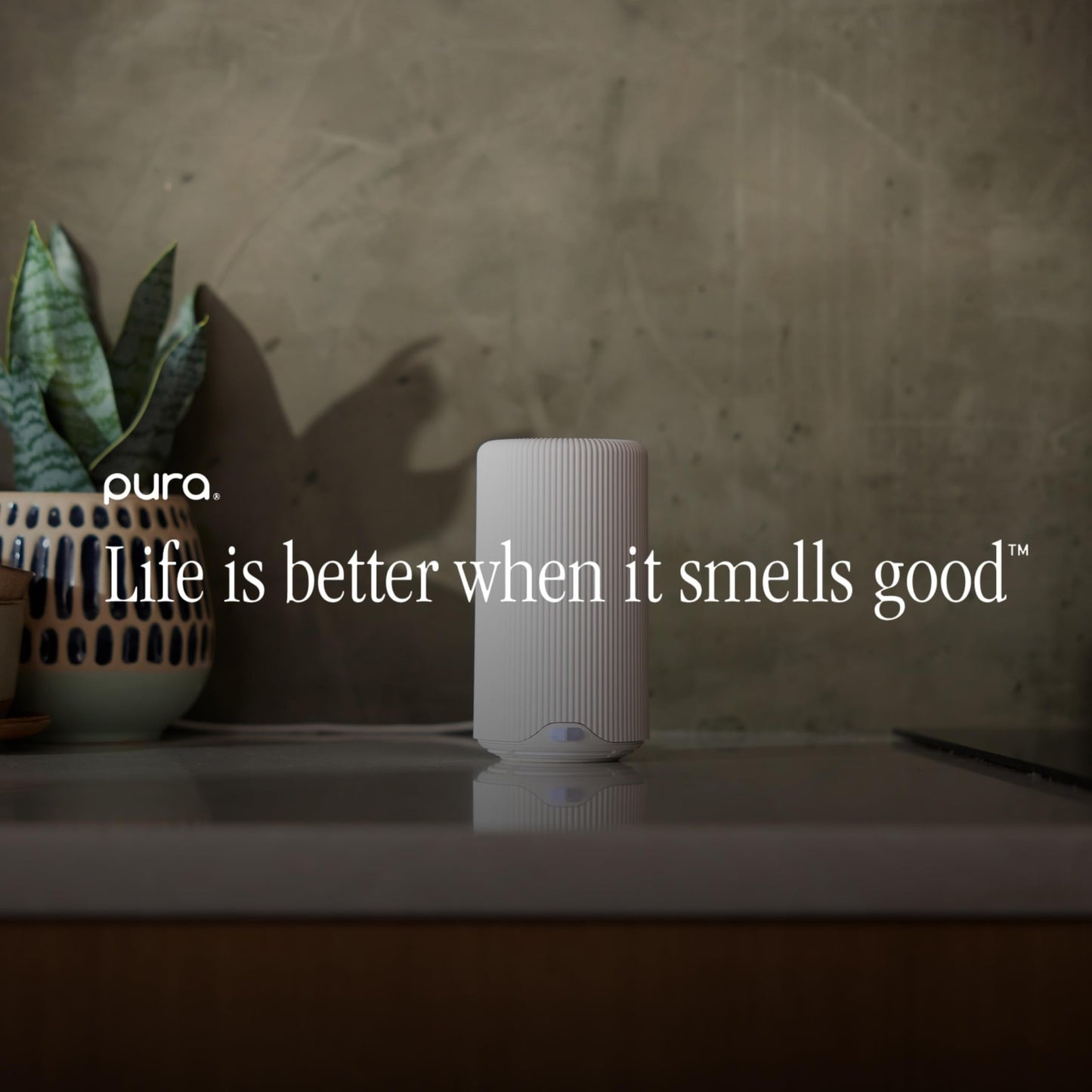 Pura Plus Smart Home Fragrance Diffuser for Large Spaces - Adjust Scent Intensity, Set Schedules & Timers, and More in Pura App - Fragrances Sold Separately - White - Medaid International