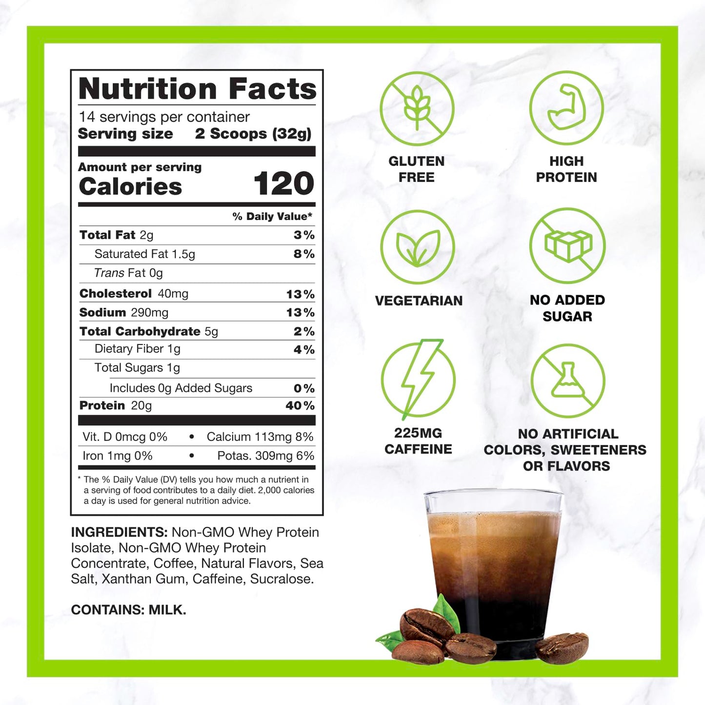 CHIKE Triple Shot Espresso & Cream Protein Iced Coffee, 20 G Protein, 3 Shots Espresso, 1 G Sugar, Keto Friendly and Gluten Free, 14 Servings (15.8 Ounce)… - Medaid International
