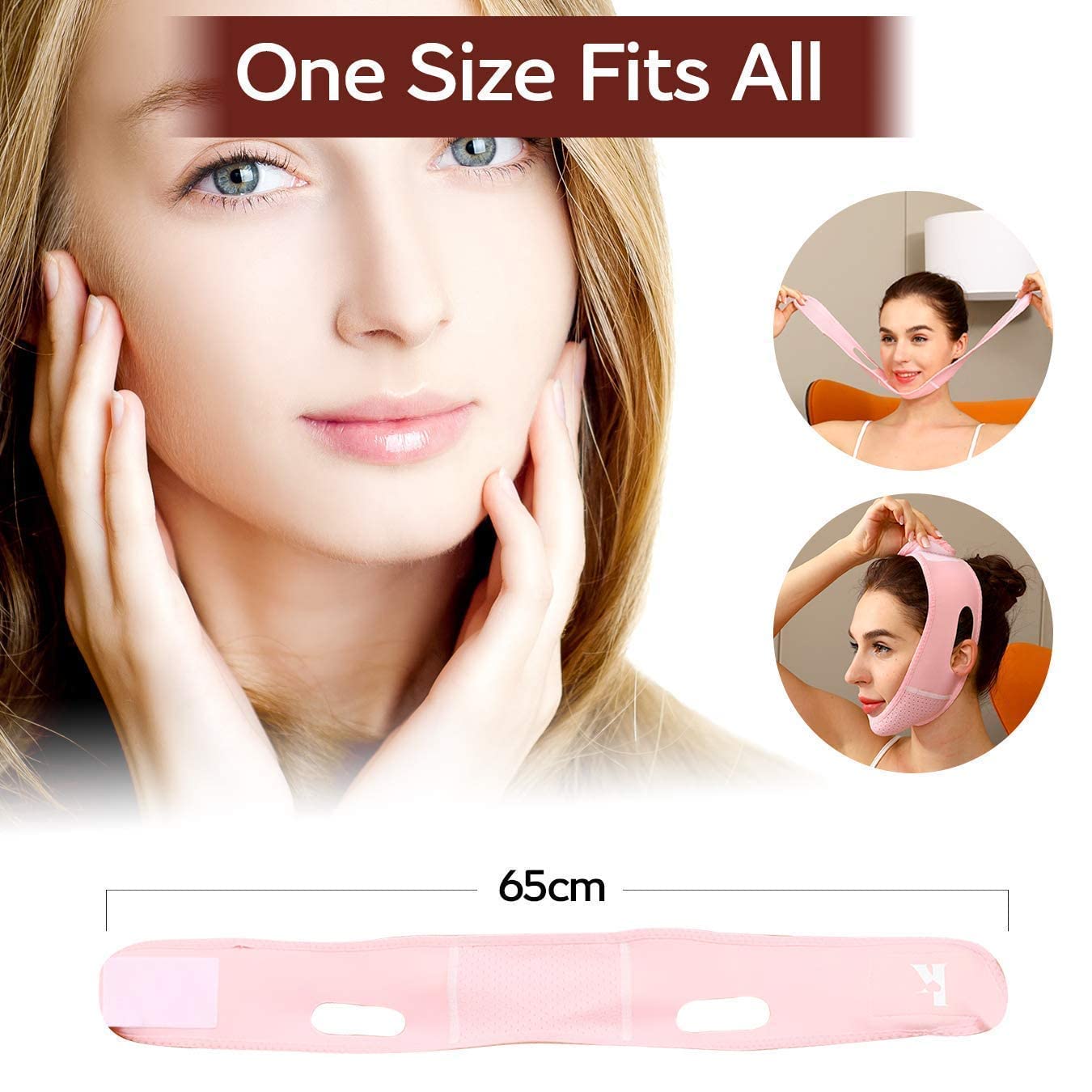 ParaFaciem Reusable V Line Mask Facial Slimming Strap Double Chin Reducer Chin Up Mask Face Lifting Belt V Shaped Slimming Face Mask - Medaid International