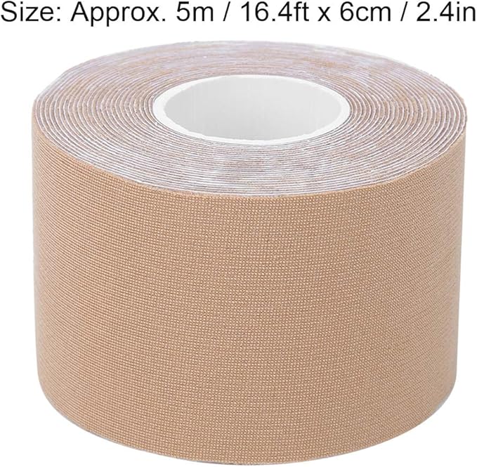 Boob tape (5 meters) - Archuu Elastic Waterproof Adhesive Nipple Paste Cover Breast Lift Tape Push-up Bra Inserts Pad (5mx6cm) - Medaid International