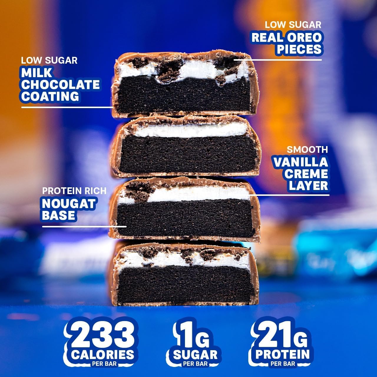 Grenade High Protein, Low Sugar Bar, Vanilla, 12 x 60g - Oreo - Medaid International