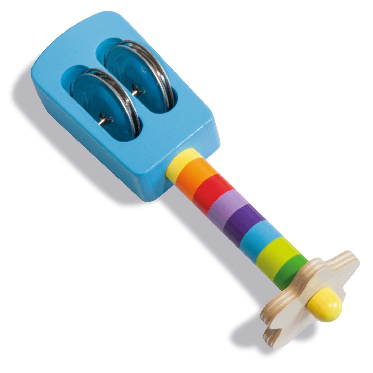 Eichhorn 100003484 Musik Set mit Includes Rattle, Maracas and Castanets, Colourful Musical Instruments Made of Wood, 3 Parts, from one Year - Medaid International