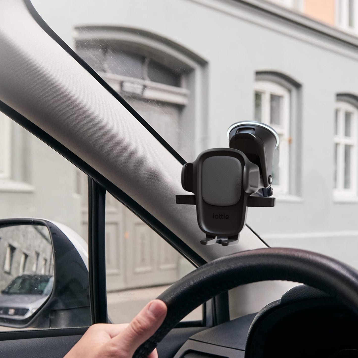 iOttie Easy One Touch Signature Dashboard & Windshield Universal Car Mount Phone Holder Desk Stand with Suction Cup Base and Telescopic Arm for iPhone, Samsung, Google, More Smartphones - Medaid International