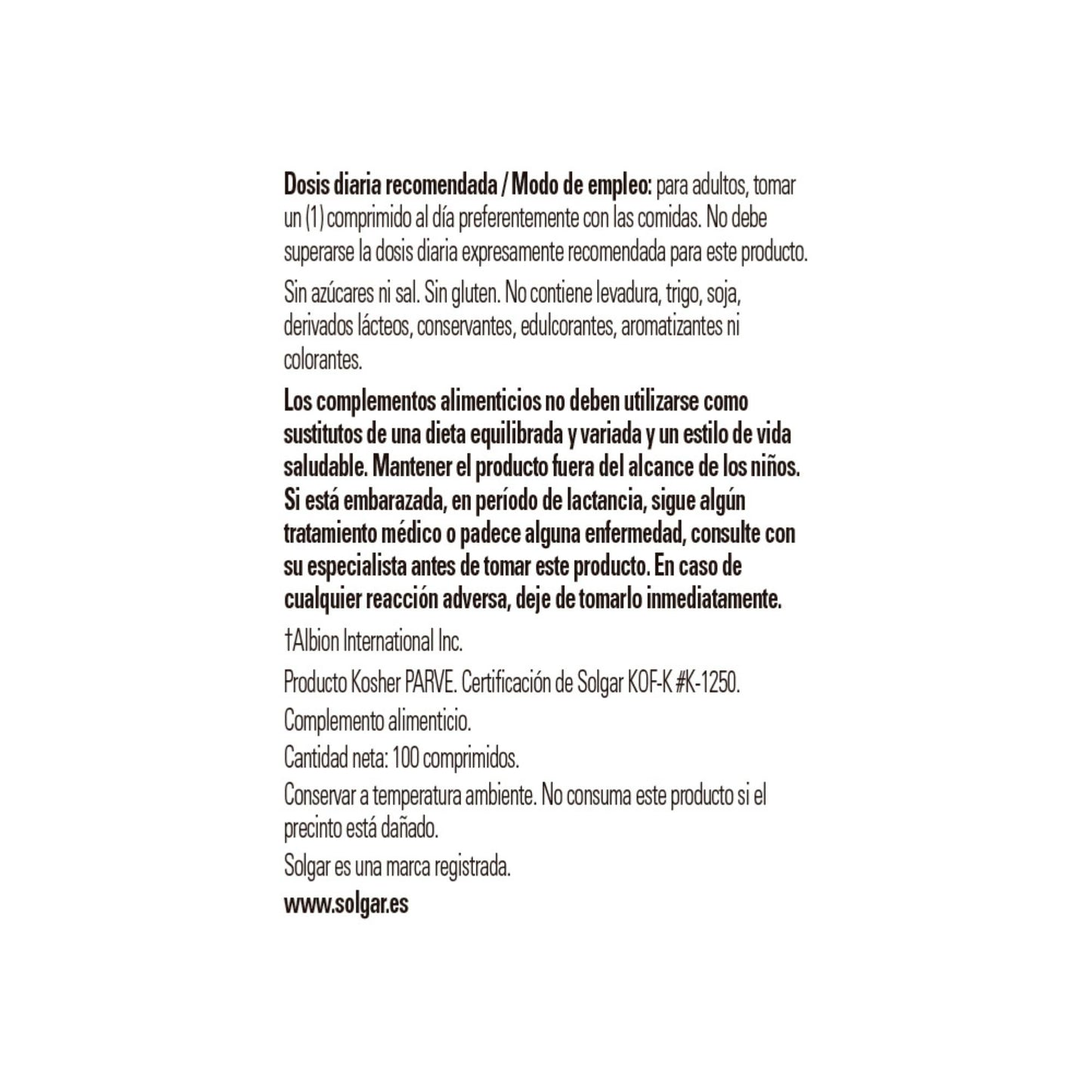 Solgar Chelated Copper Tablets, 100 Count - Medaid International