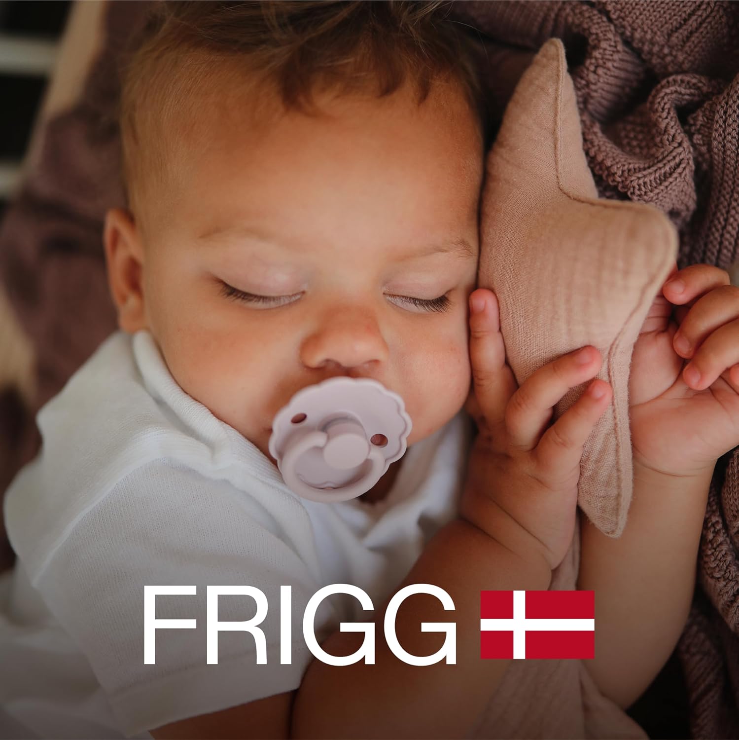 FRIGG Daisy Latex Pacifier 2-Pack Daisy Block Natural Rubber