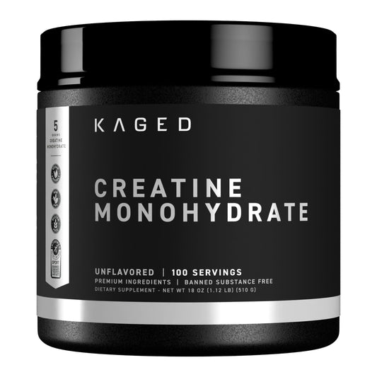 Kaged Creatine Monohydrate Micronized Powder | Unflavored | Muscle Building & Recovery | 5000 mg Per Serving | Vegan, Gluten Free, Easily Digestible | Supplements for Men & Women | 100 Servings - Medaid International