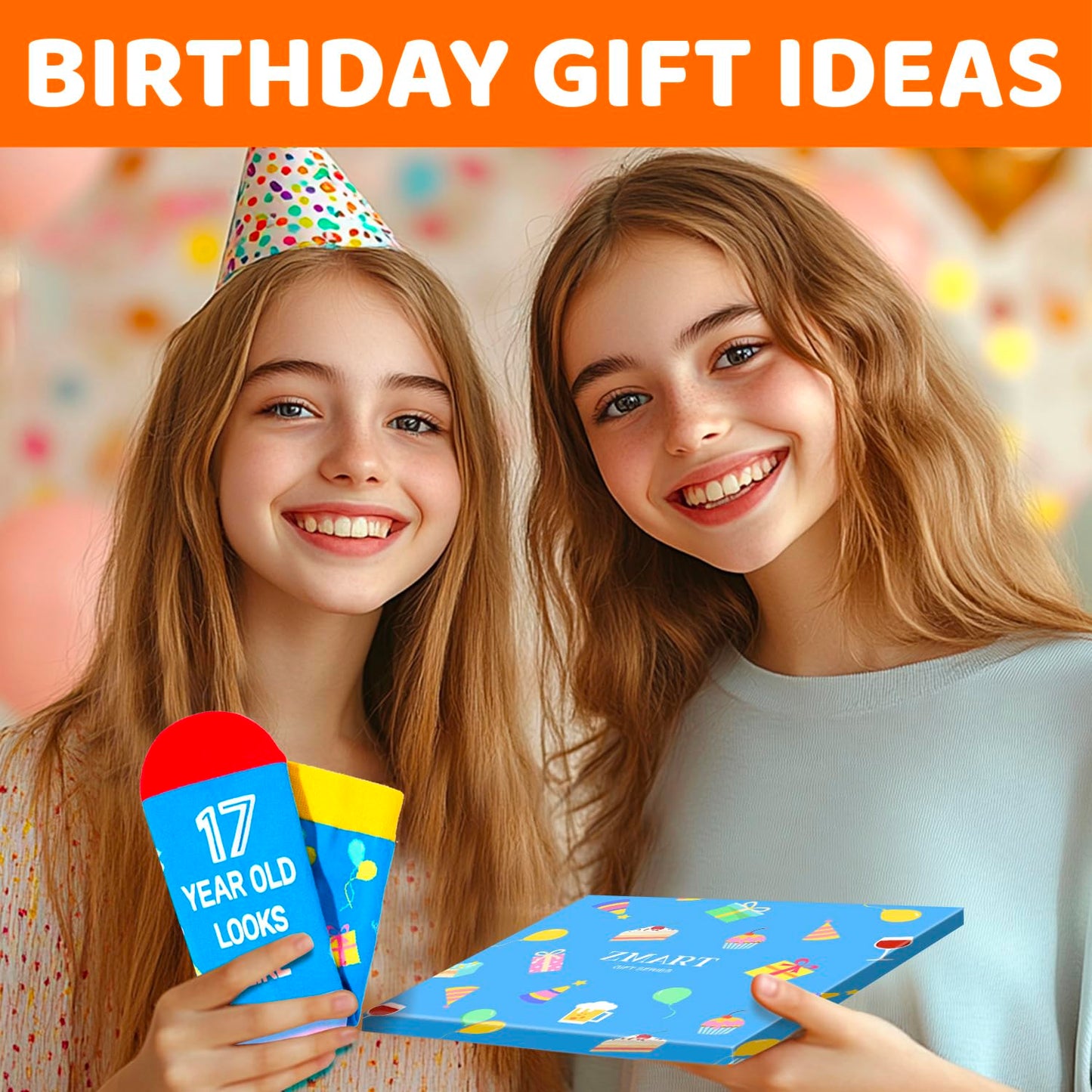 Zmart 17th Birthday Gifts Ideas Socks - Gifts for 17 Year Old Boy, 17 Year Old Boy Girl Birthday Gift Ideas - Medaid International