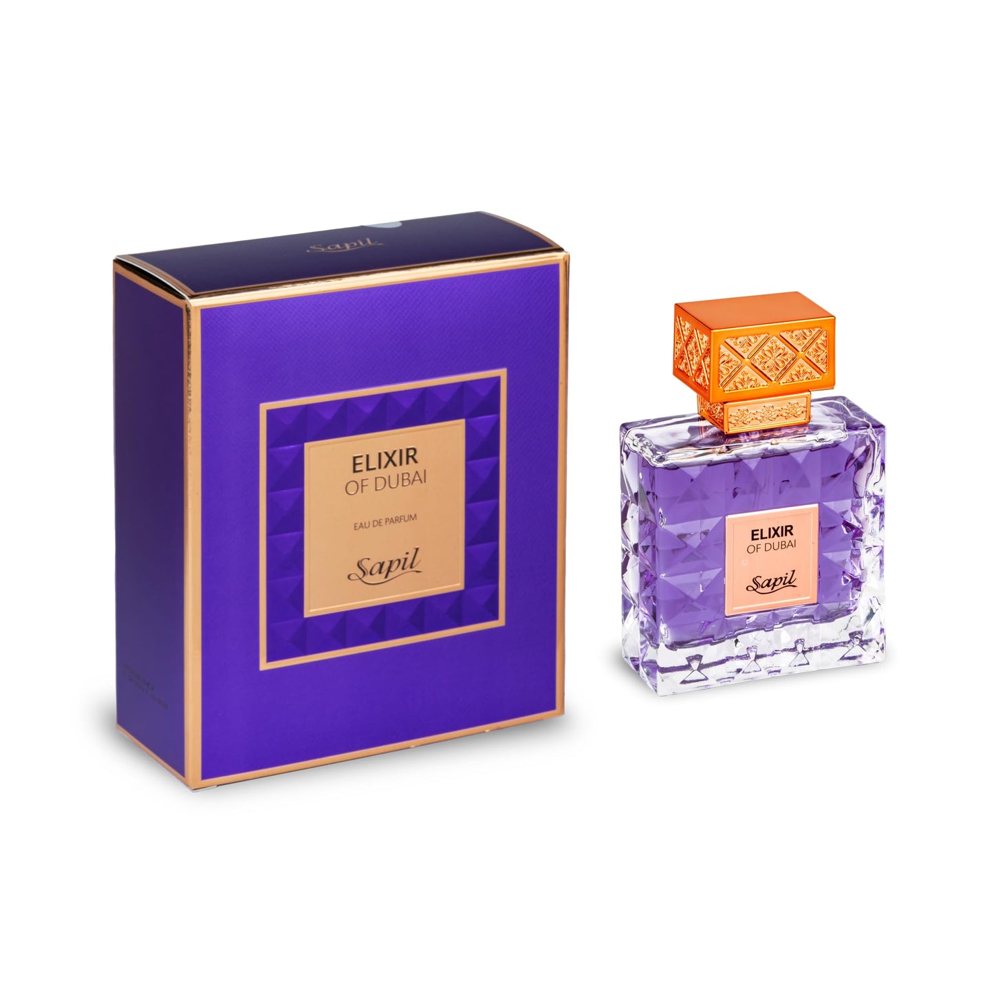 Sapil Elixir of Dubai Unisex Eau de Parfum – Long-Lasting Dubai Perfume with Amber, Vanilla, Musk, Cardamom, Bergamot & Lavender – Arabic Luxury Fragrance for Men & Women – 3.38 oz - Medaid International