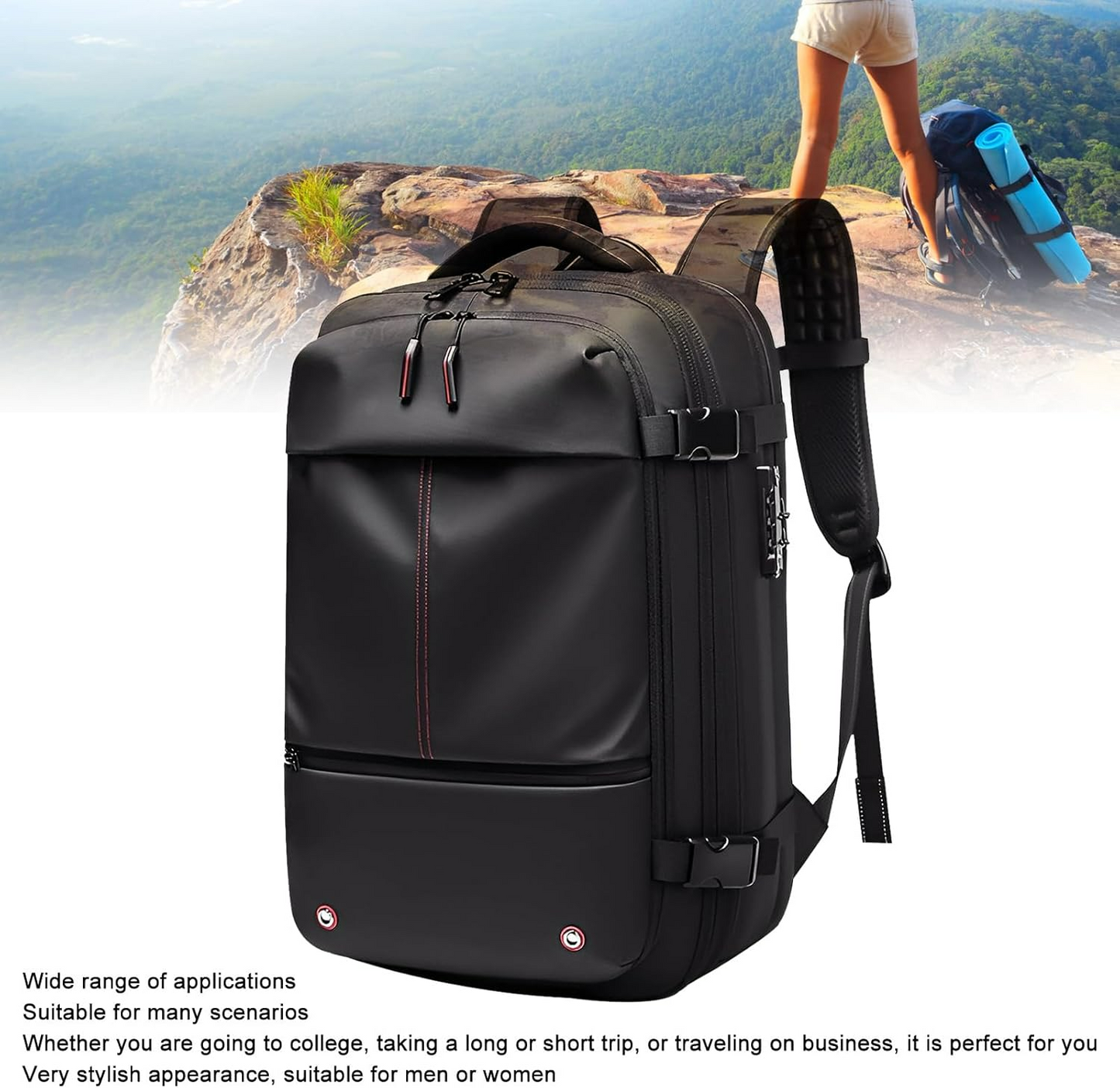 Vacuum Compression Travel Backpack with Pump – Space Saver Bag for Camping & Luggage - Medaid International