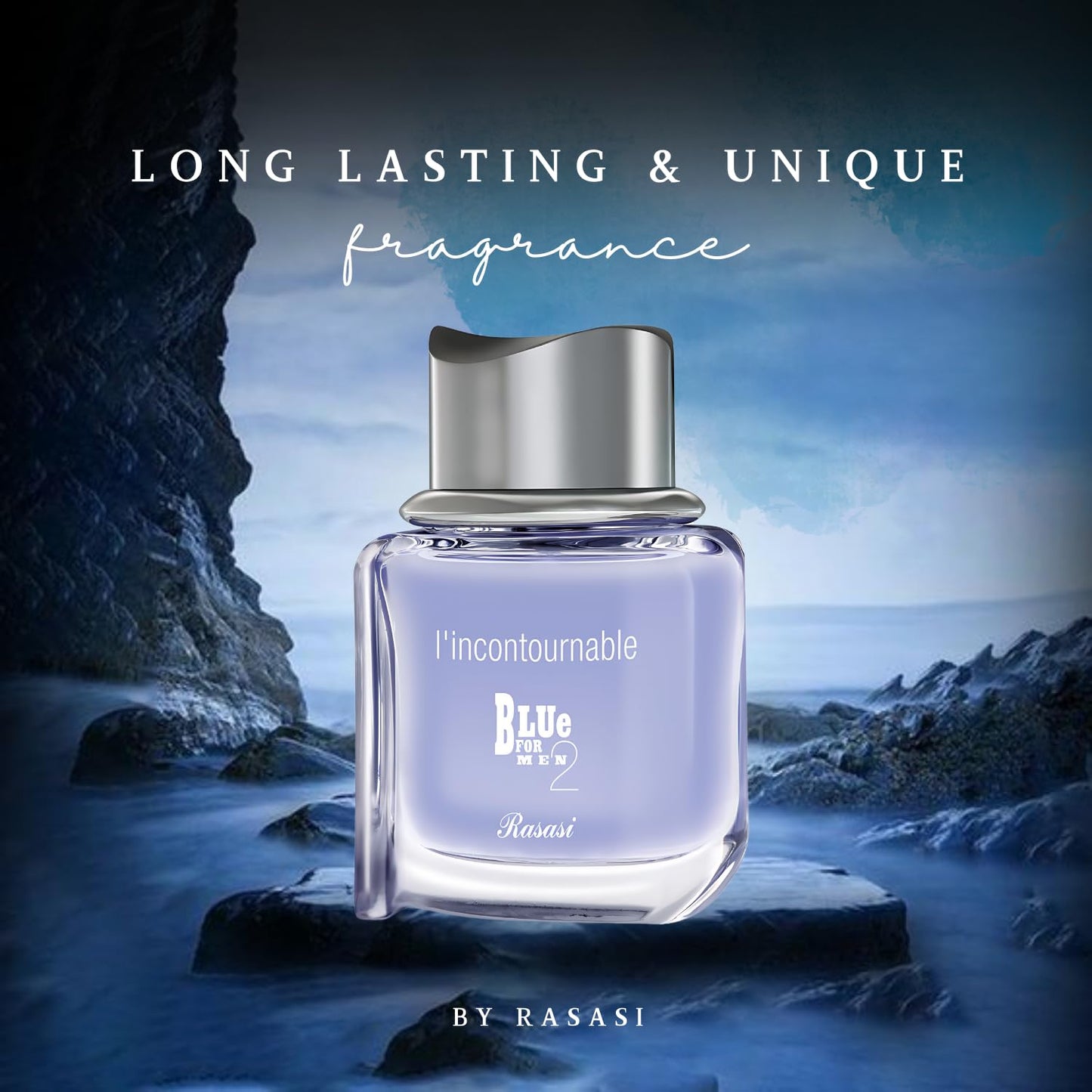 RASASI Blue 2 L'incontournable Eau De Parfum Spray for Men, 2.5 Ounce - Medaid International