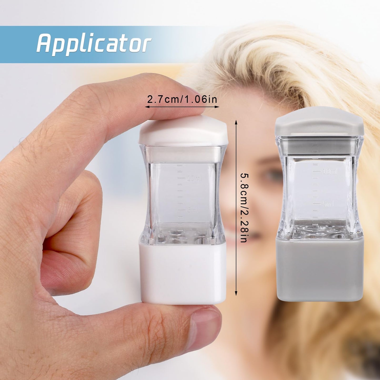 2pcs Hair Applicator Tool, Fast Apply Applicator Bottle Easy to Clean Root Comb for Hairs Oil Scalp Oil Serum Massager for Hairs Growth - Medaid International