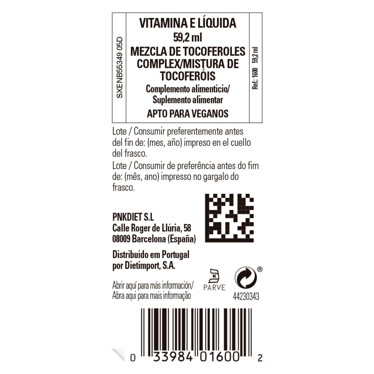 Solgar, Liquid Vitamin E (with Dropper), 2 Ounce - Medaid International