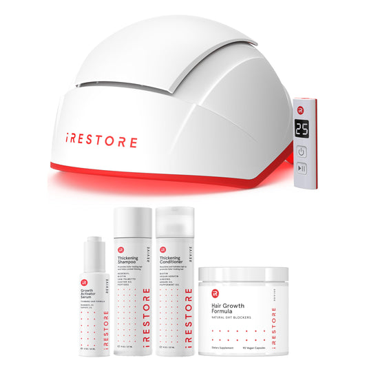 Complete Hair Growth Power Kit: Professional Hair Device + Hair Growth Supplement, Activator Serum, Thickening Shampoo & Conditioner - Medaid International