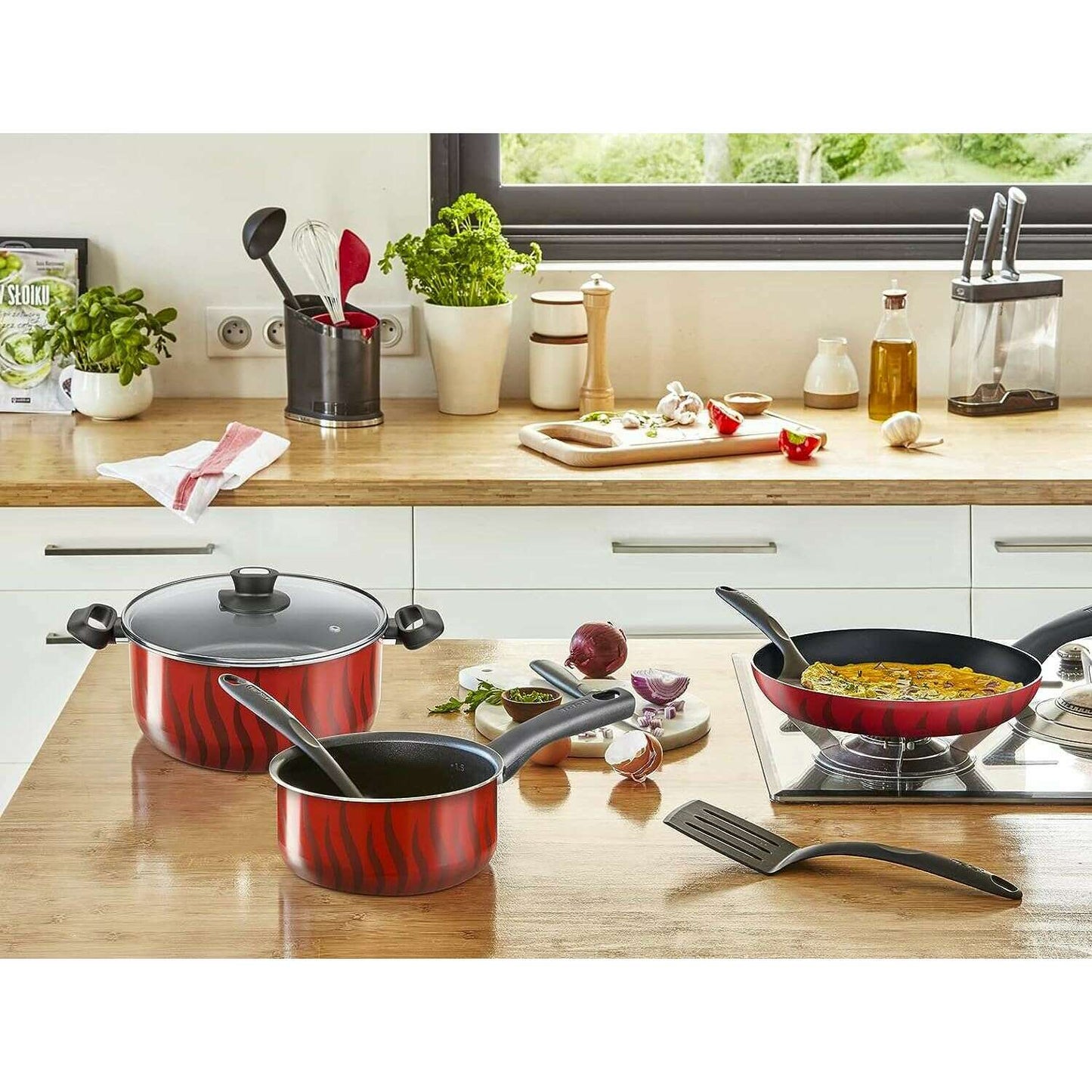 Tempo Flame 14 Piece Cooking Set, Aluminium - Medaid International