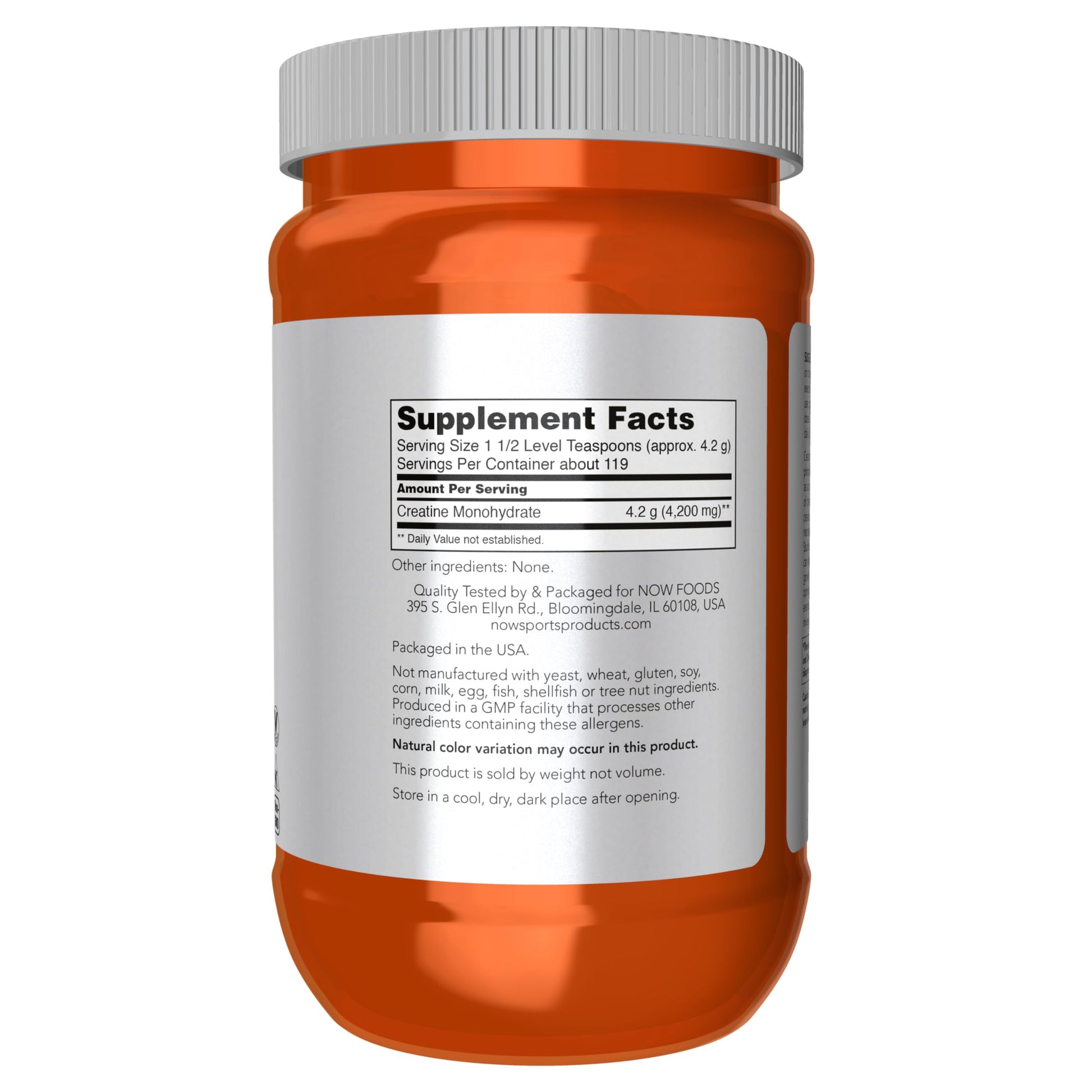 NOW Foods Sports Nutrition, Micronized Creatine Powder 500 g, Mass Building*/Energy Production*, 1.1-Pound - Medaid International