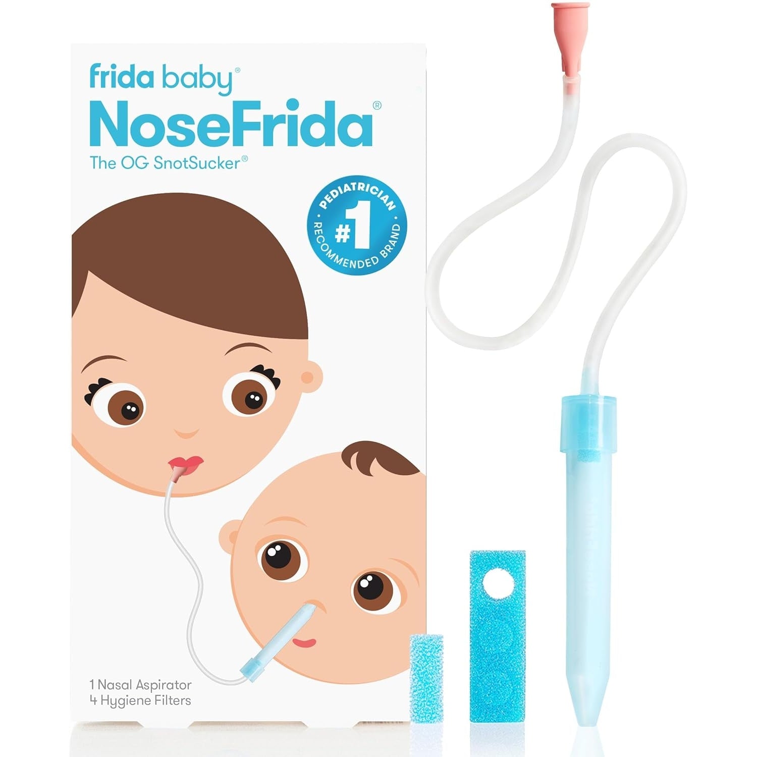 Frida Baby NoseFrida SnotSucker Nasal Aspirator for Baby, Baby Nose Sucker - Medaid International