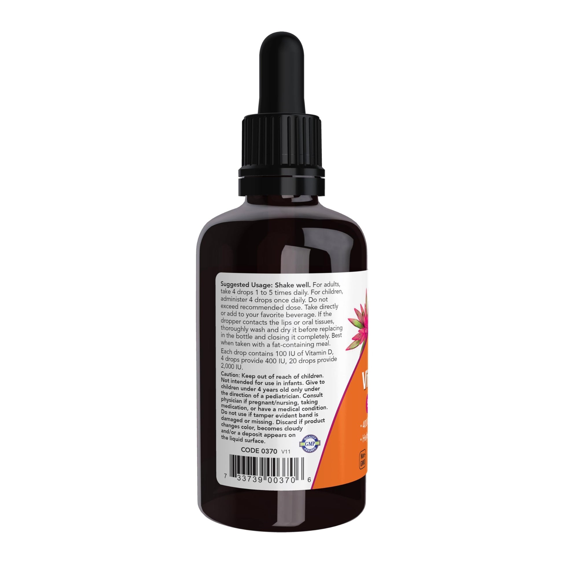 NOW Foods Supplements, Liquid Vitamin D-3, Strong Bones*, Structural Support*, 2-Ounce - Medaid International