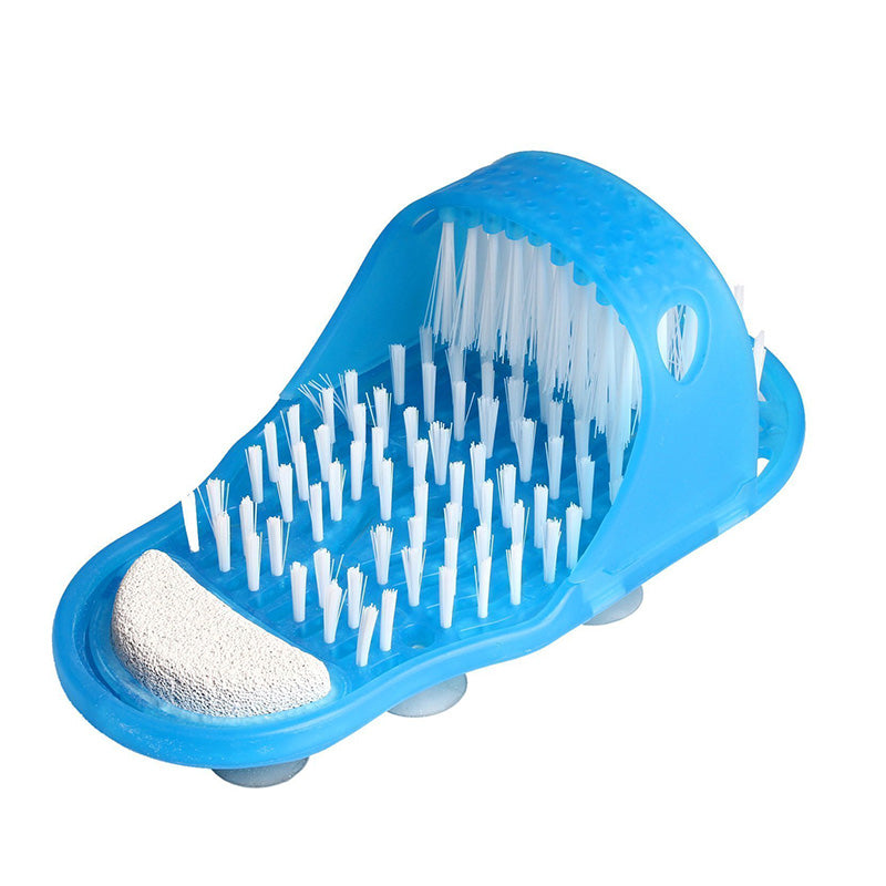 Exfoliating Shower Foot Scrubber with Sole Suction Cups, Slipper for Exfoliating and Cleaning - Medaid International