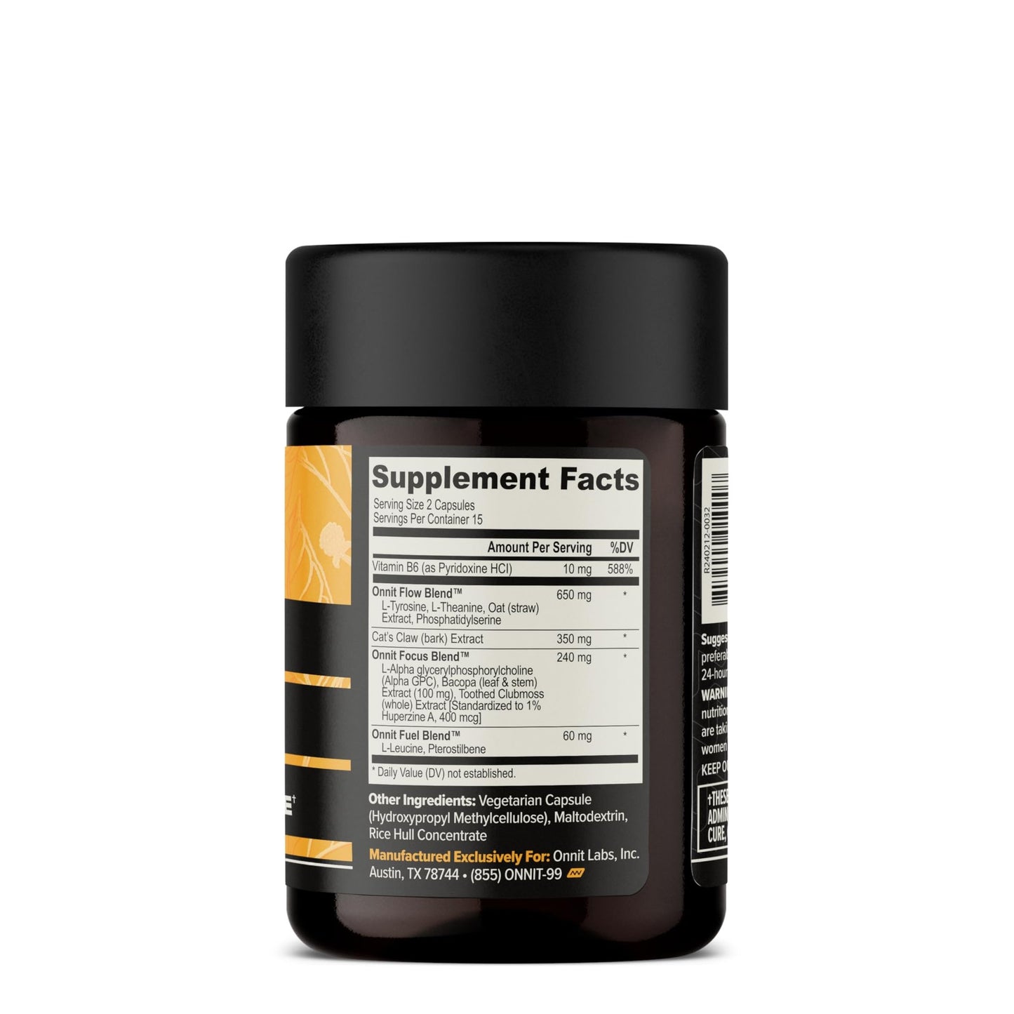 ONNIT Alpha Brain Nootropic Brain Supplement for Men & Women | Memory, Mental Clarity & Cognitive Improvement | Focus Capsules with L-Theanine, Vitamin B6 & Phosphatidylserine (30 Count) - Medaid International