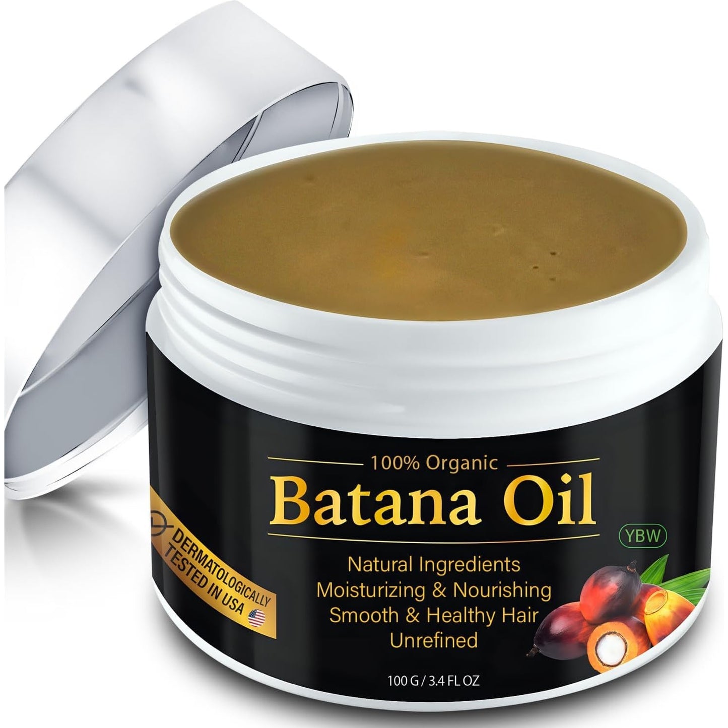 YBW Batana Oil for Hair Growth and Nourishment (100G), YBW Natural Batana Oil to Prevent Hair Loss, Eliminates Split Ends for Men and Women - 100g - Medaid International