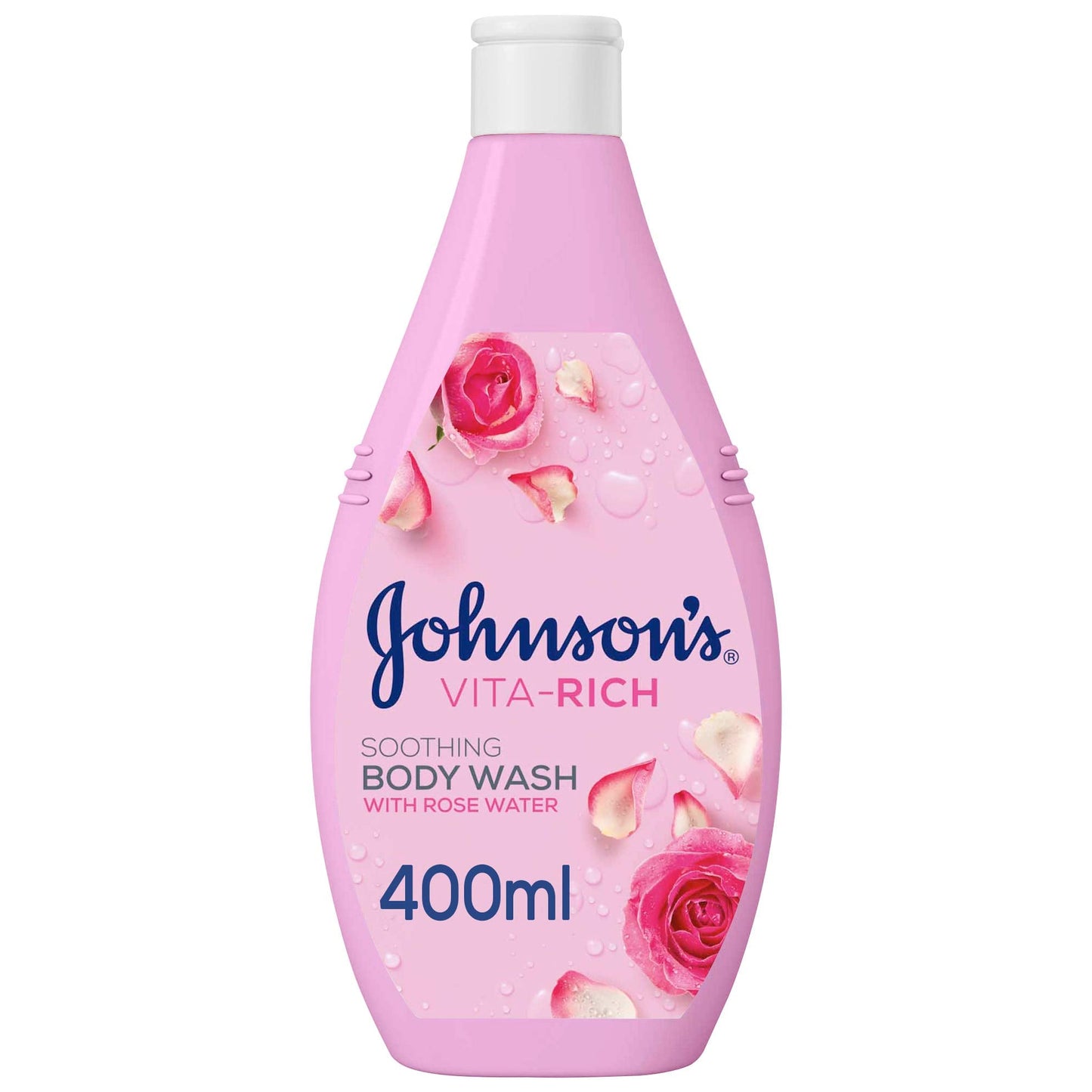 Johnson's Vita-Rich Body Wash Soothing Rose Water - 400 ml - Medaid International