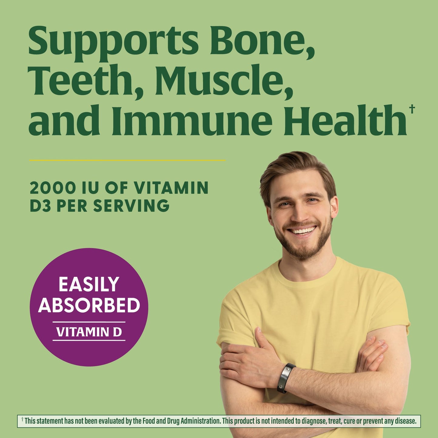 MegaFood Vitamin D3 Gummies 2000 IU (50 mcg) - Vitamin D Gummies Mixed Fruit Flavor, Bone, Muscle & Immune Support Supplement, Vegetarian, Gluten-Free, USDA Organic – 70 Gummies, 35 Servings - Medaid International