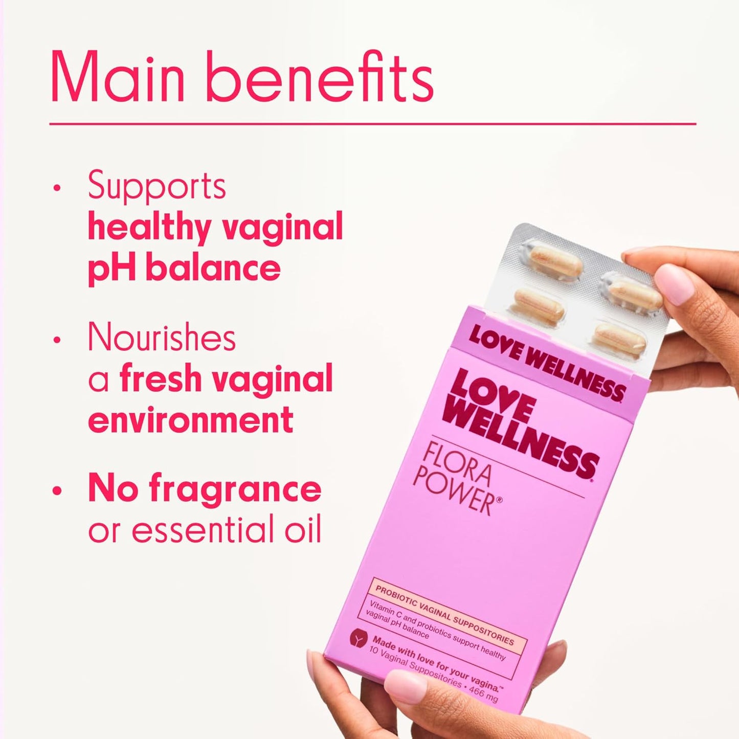 Love Wellness Boric Acid Suppositories for Women, The Killer | Vaginal Suppository for Healthy pH Balance & Odor Control | Hygiene Products for Discomfort | Intimate Feminine Health - Medaid International