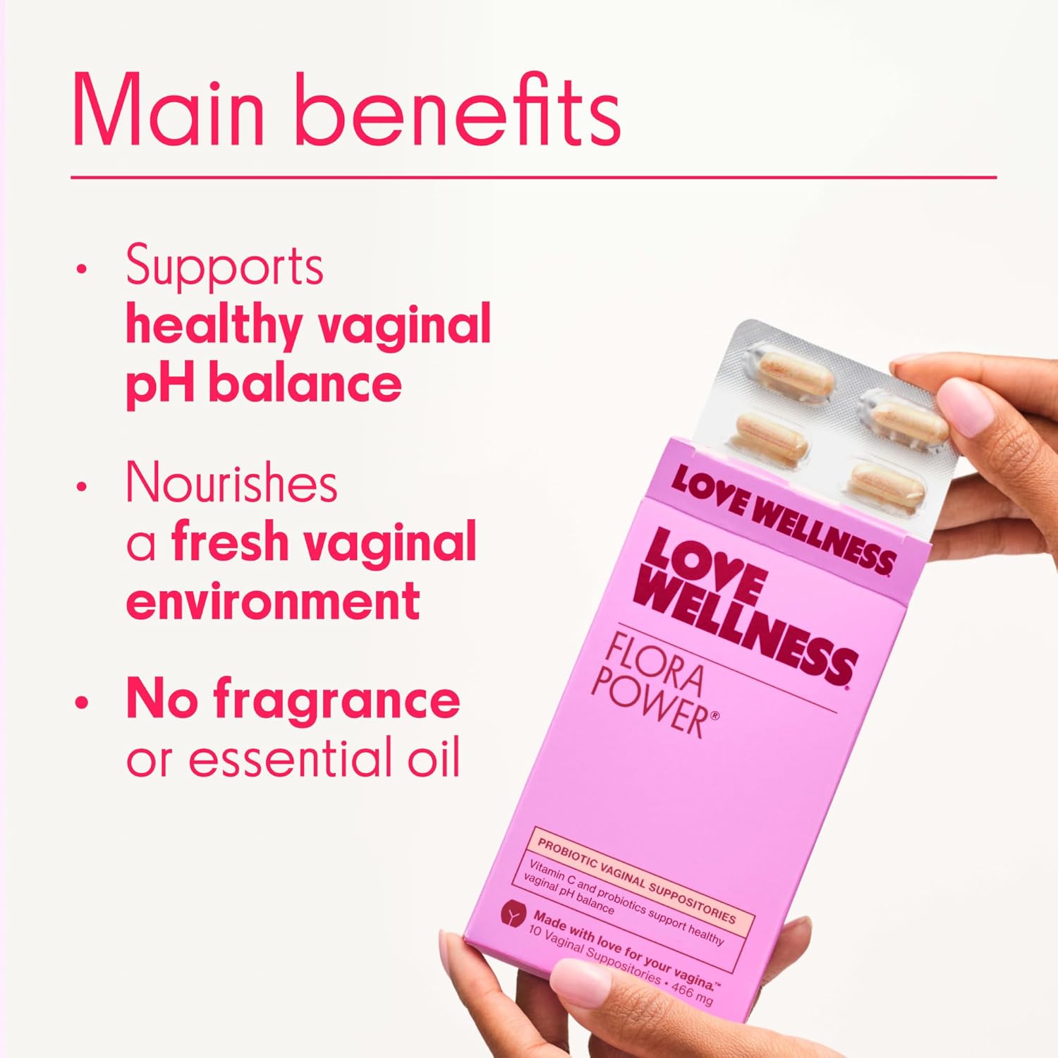 Love Wellness Boric Acid Suppositories for Women, The Killer | Vaginal Suppository for Healthy pH Balance & Odor Control | Hygiene Products for Discomfort | Intimate Feminine Health - Medaid International