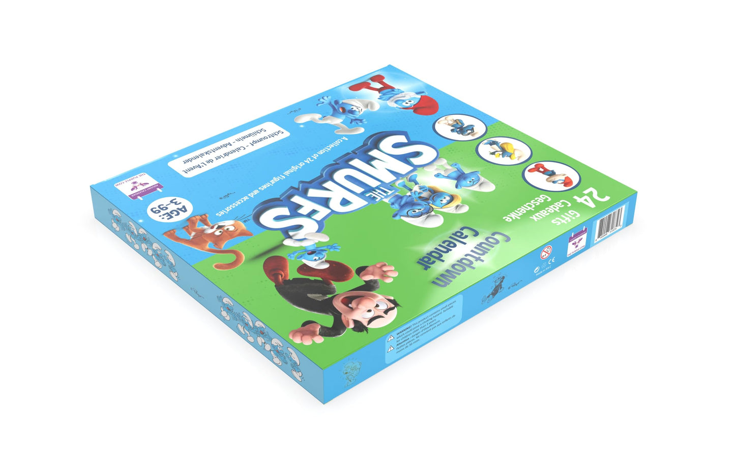 The original SMURFS countdown Calendar 2025 Collectible Cartoon Toys for Boys and Girls, 12 Figurines + 12 SMURFY gifts! Ages 3+. 24 Pieces - Medaid International
