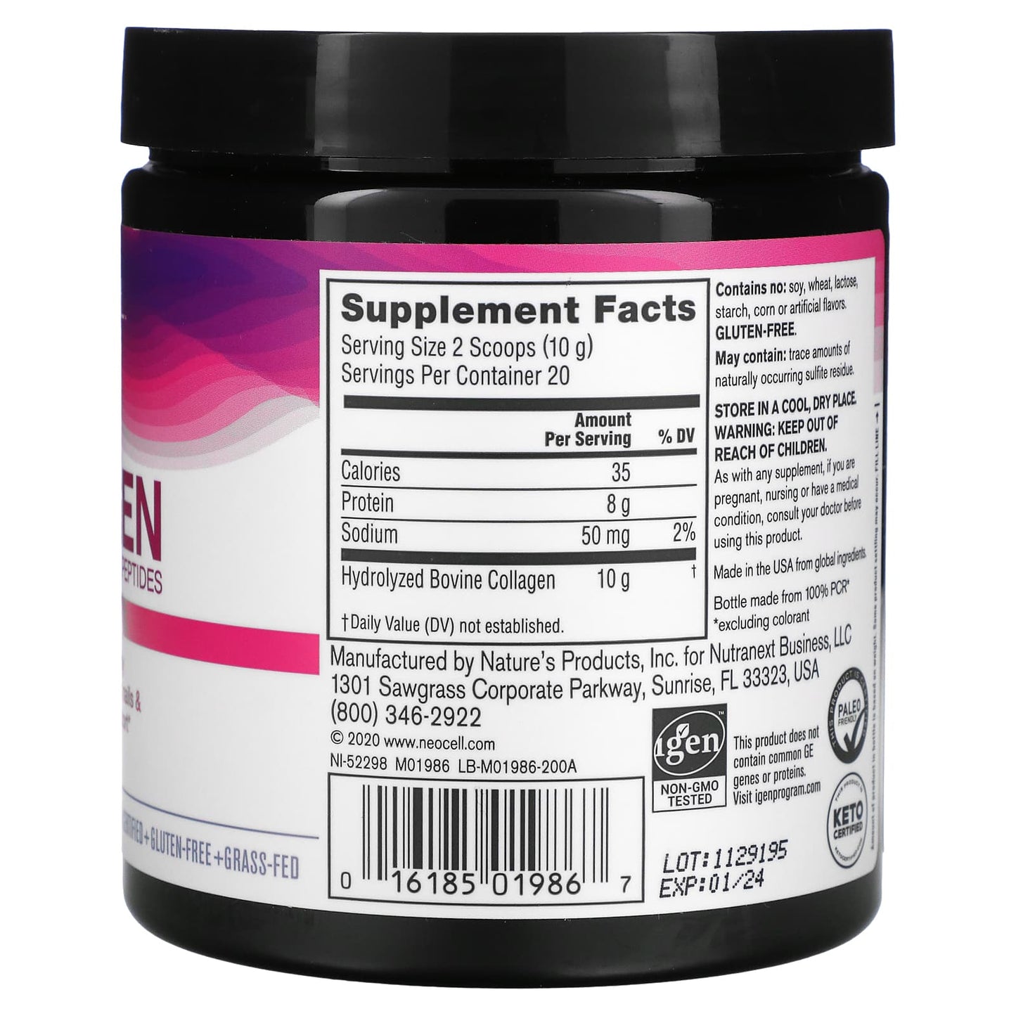 NeoCell, Super Collagen Peptides, Unflavored, 7 oz (200 g) - Medaid International