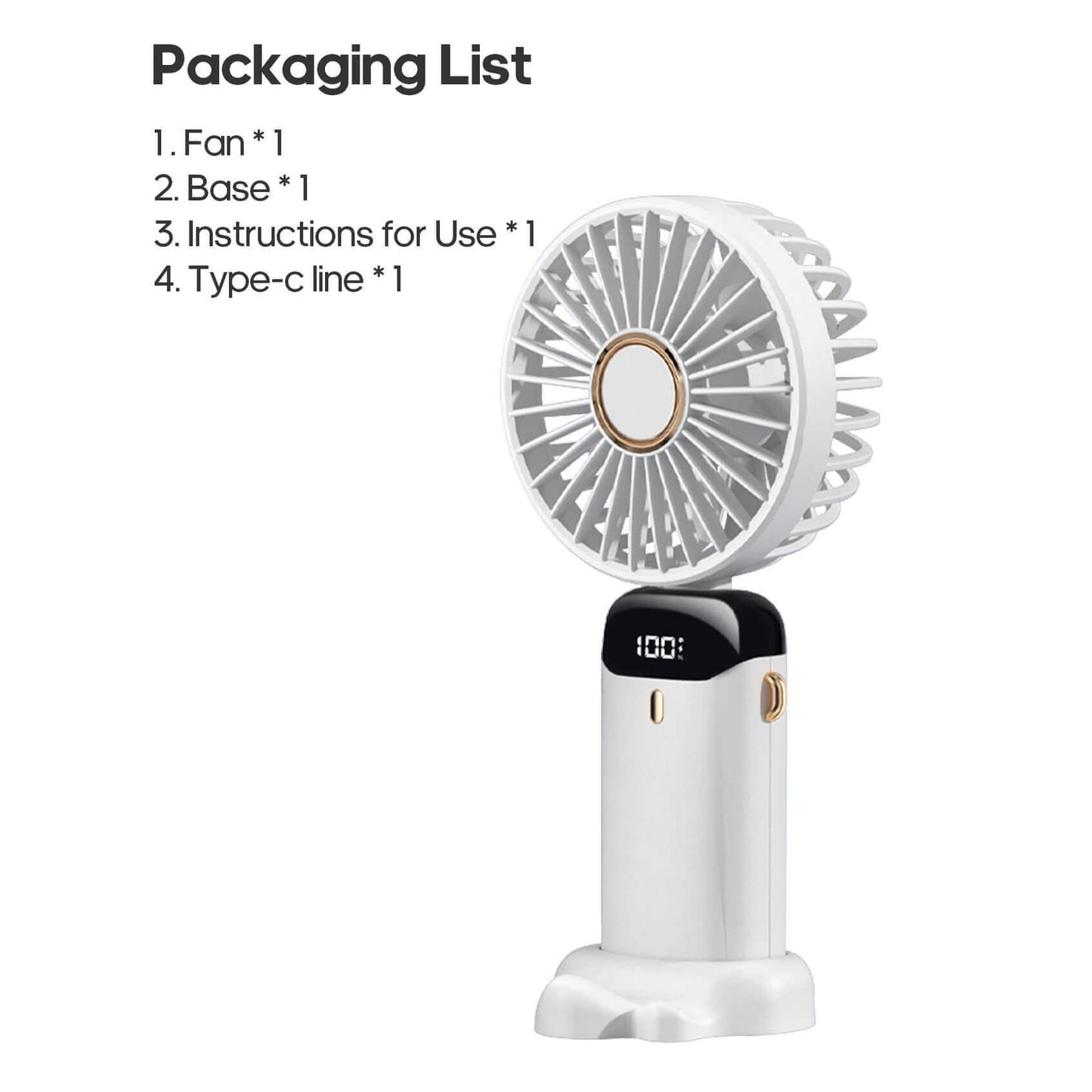 Rechargeable Handheld Mini Fan - Medaid International