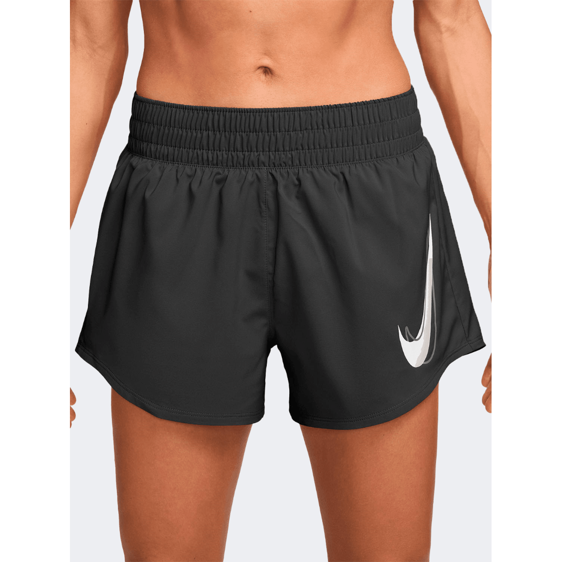 Nike One Swoosh Mid Rise Women Running Short Black - Medaid International